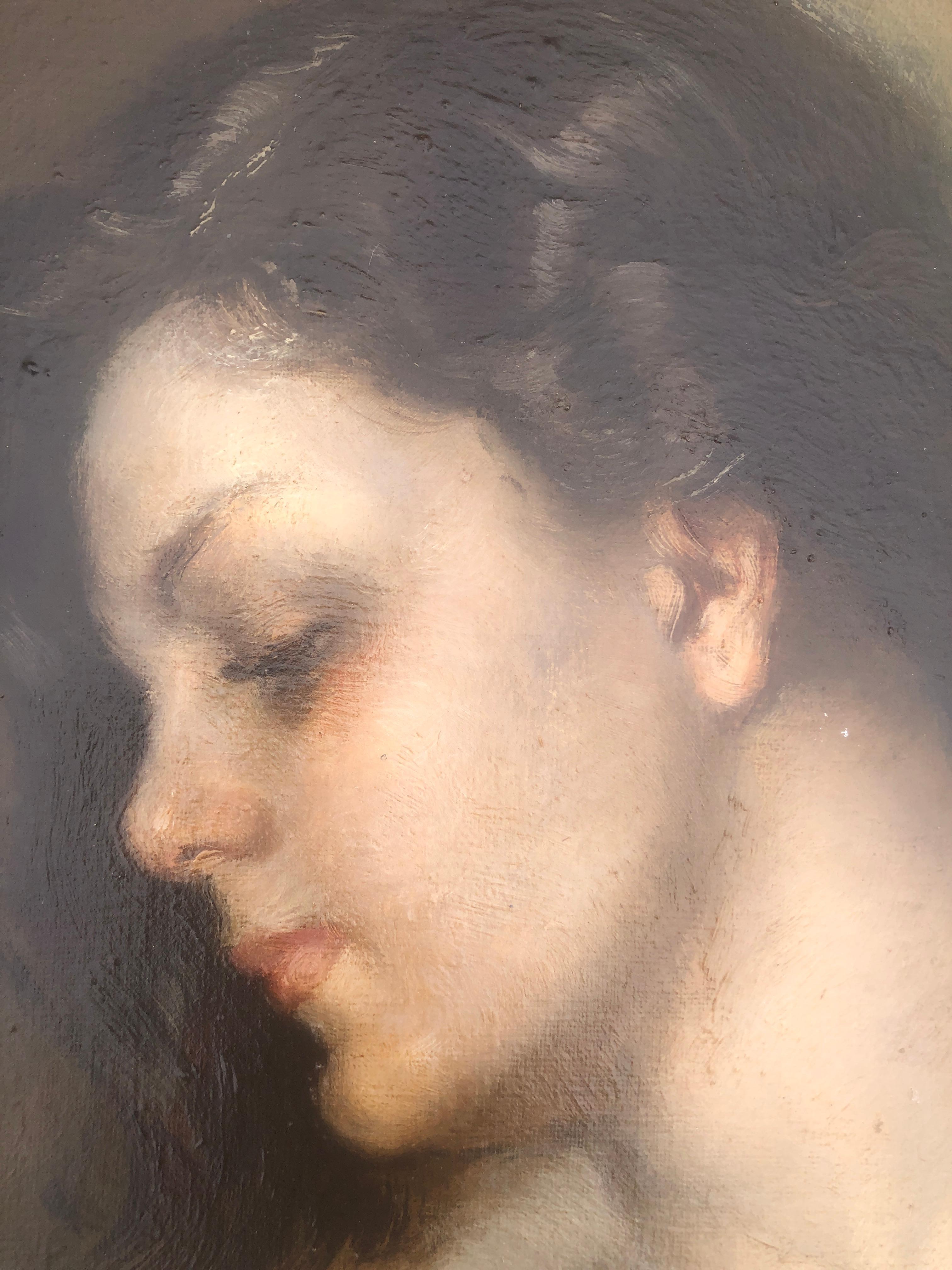 Senza cornice.

Figlio del pittore Ribera Blázquez, ricevette nella bottega paterna le influenze tardive della generazione romantica dei Madrazo, Rosales, Esquivel? Entra giovanissimo nell'Accademia di San Fernando ricevendo lezioni da Moreno