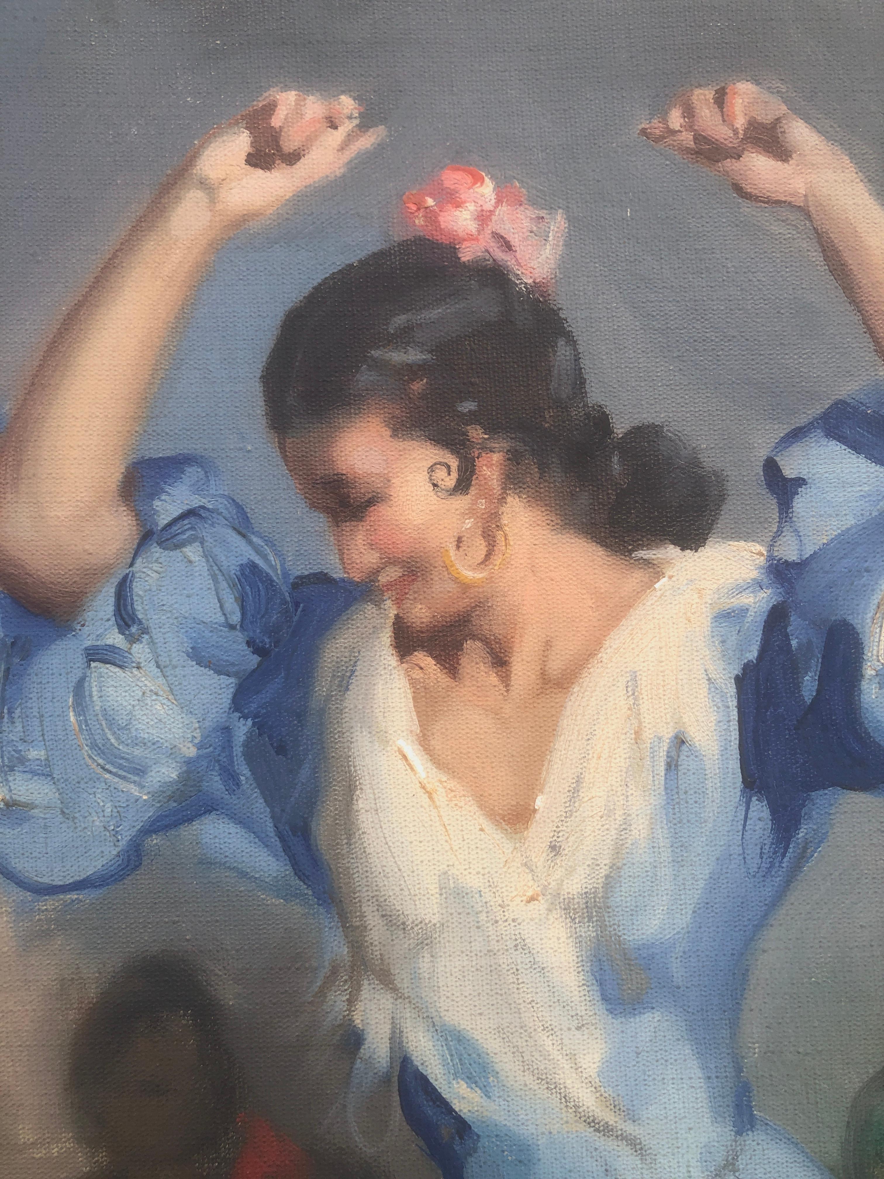Danza flamenca olio su tela Spagna 1