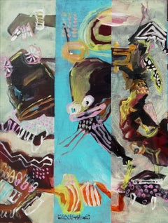 Frammenti astratti 2, Pittura, Acrilico su tela