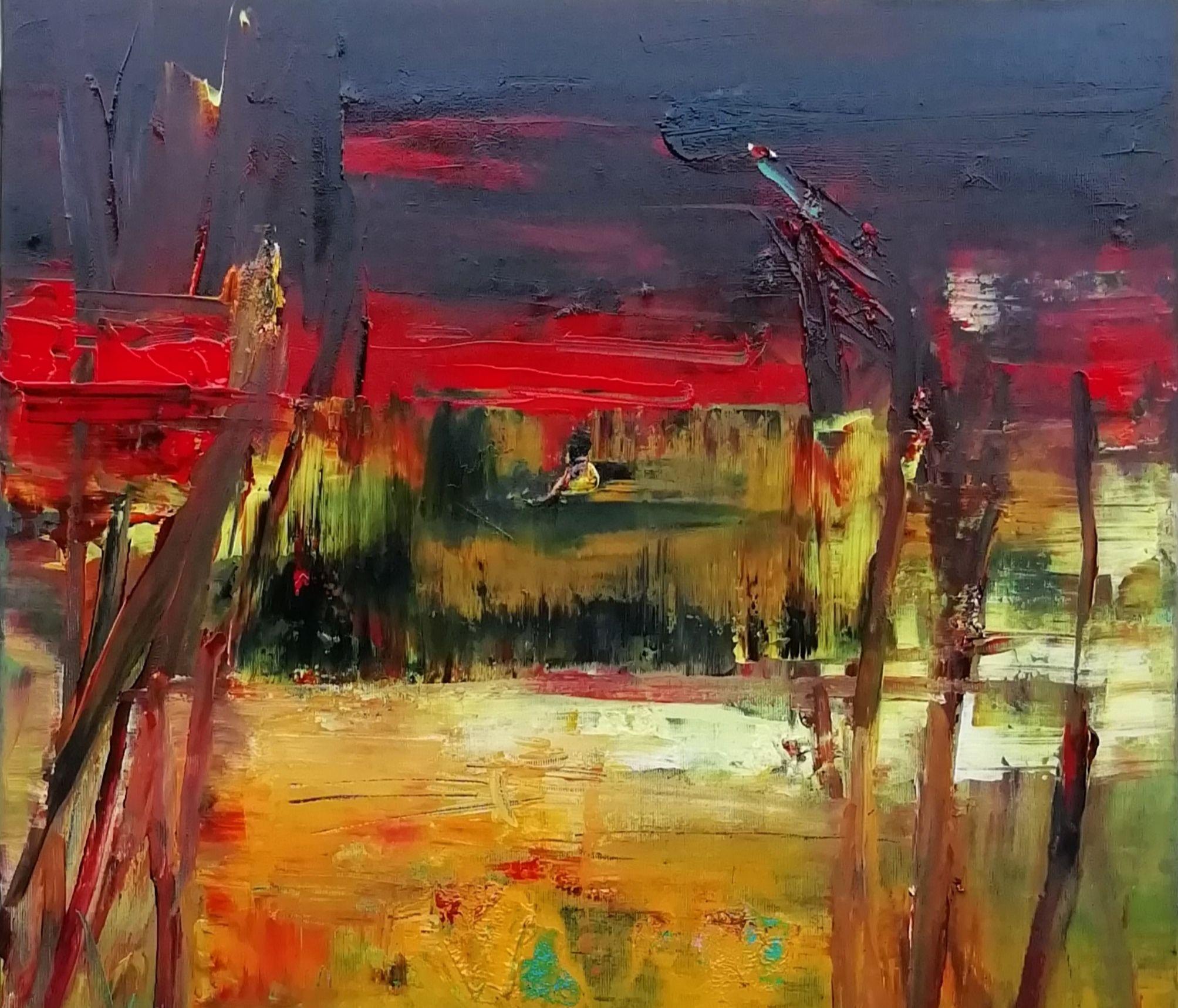 Abstract landscape 3, Painting, Acrylic on Canvas For Sale 2