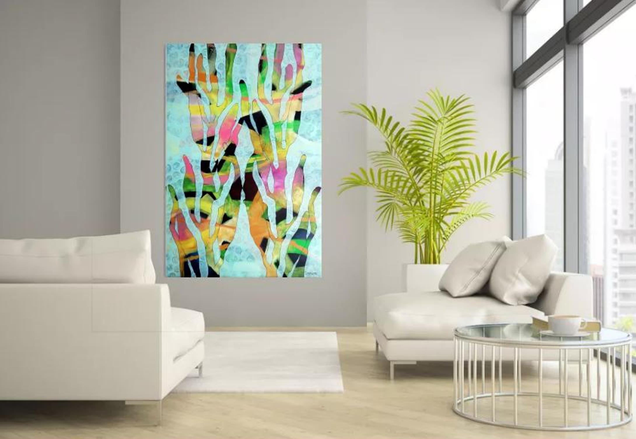 Seaweed 1, Painting, Acrylic on Canvas For Sale 4