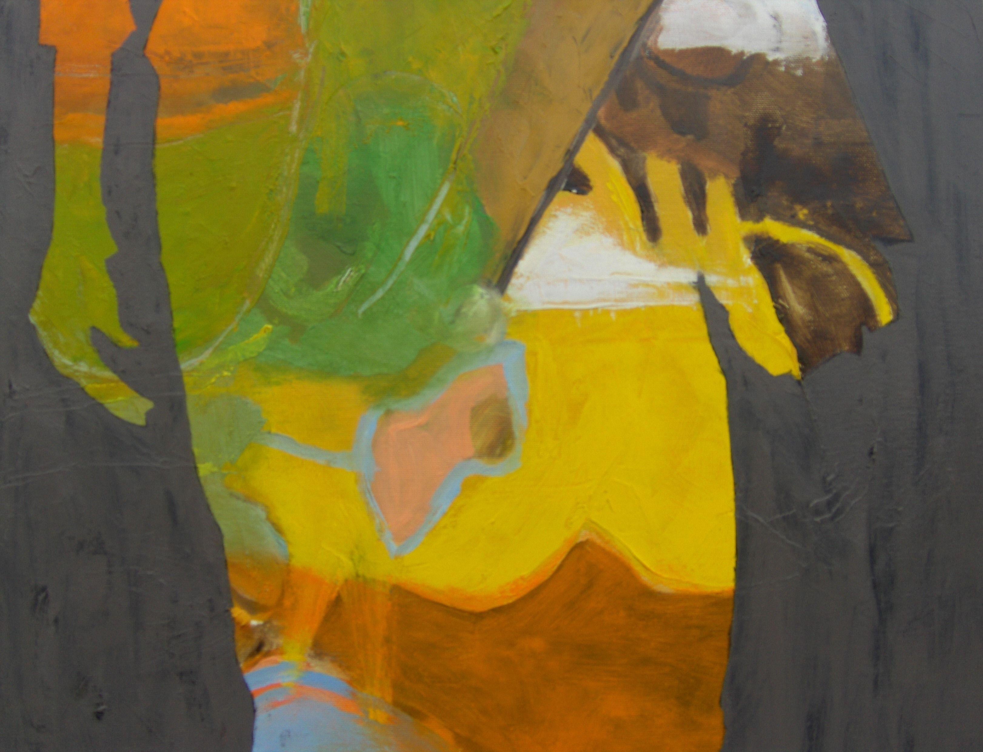Serie: Figürlich. Acryl Auf der Vorderseite signiert. gedehnt. Sie erhalten eine Bescheinigung über die Autentizität. READY TO HANG. Diese Gemälde haben einen Charakter, den ich gerne als expressionistische figurative Natur bezeichne, die sich