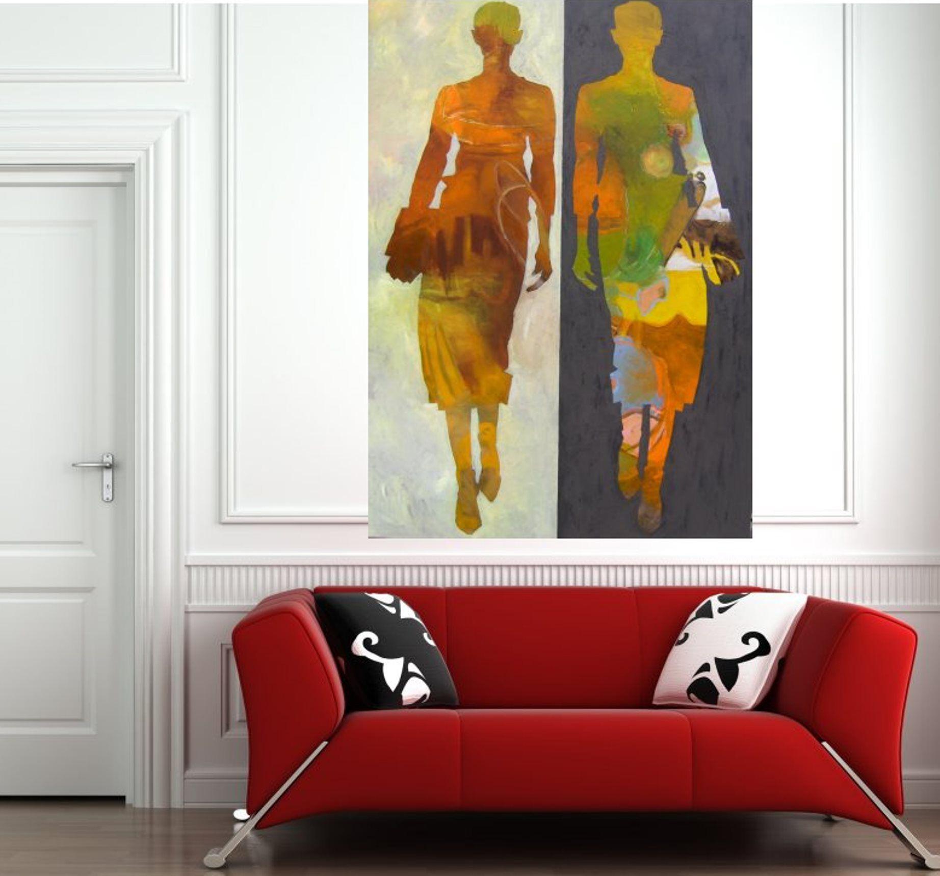 Two business women, Painting, Oil on Canvas 4