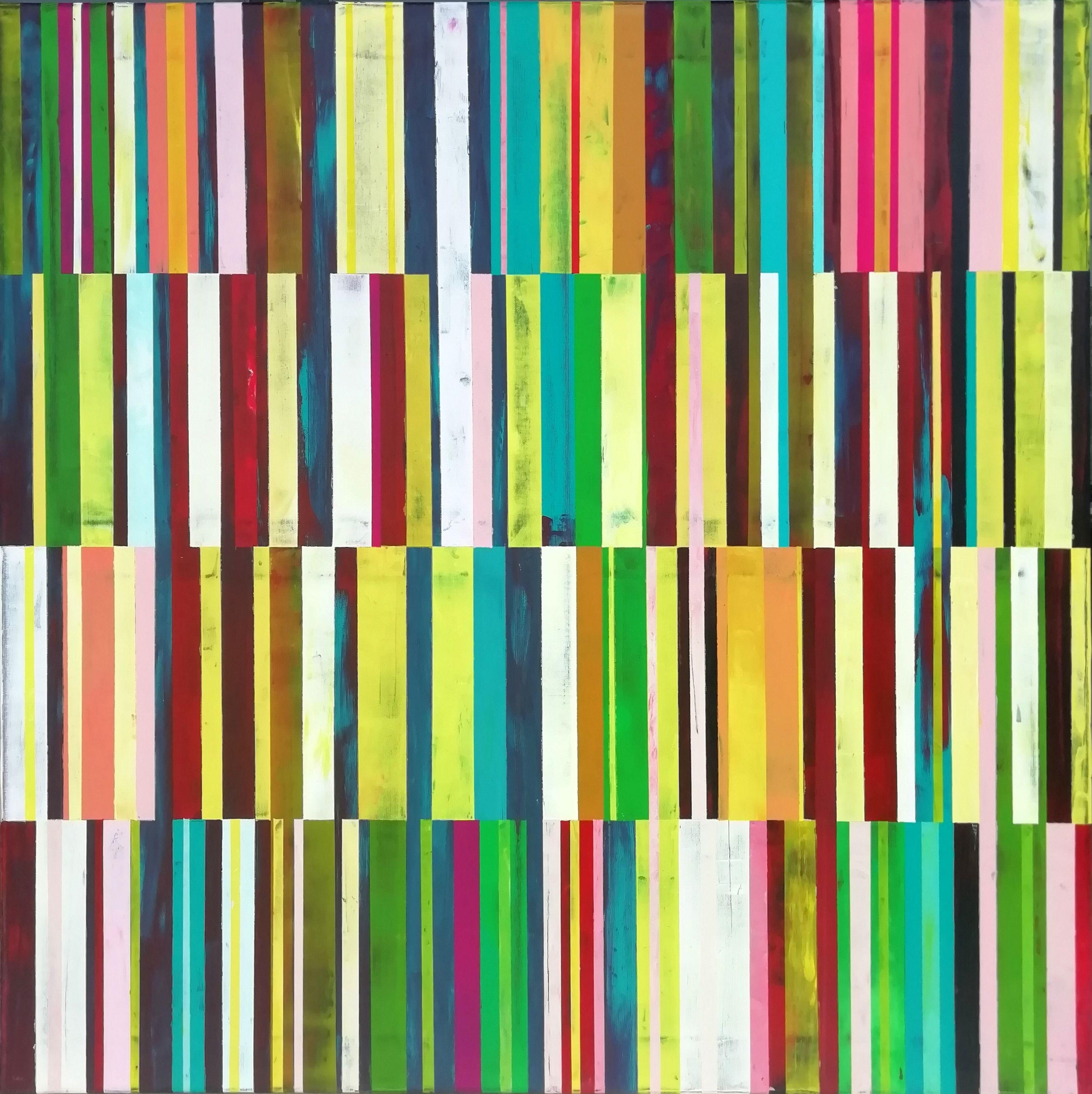 Abstract Painting de Francisco Santos - Vulcano, Pintura, Acrílico sobre lienzo