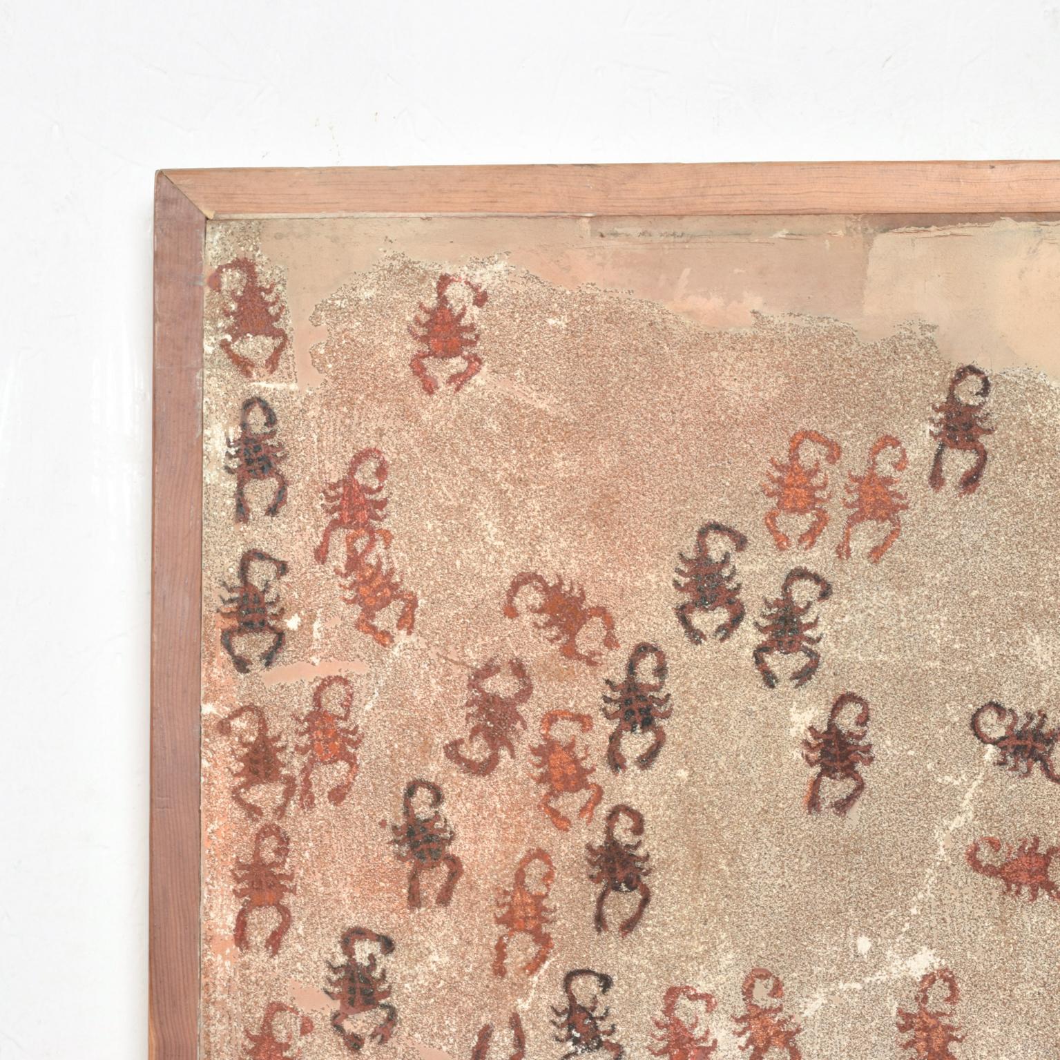 Famed Mexican Artist FRANCISCO TOLEDO (1940–2019) 
Latin American Master of combining diverse materials for mixed media.
Scorpions, Grasshoppers and Crickets.
No COA is available.
Signed lower left Toledo.
33H x 25 W x 2.25D
Original unrestored