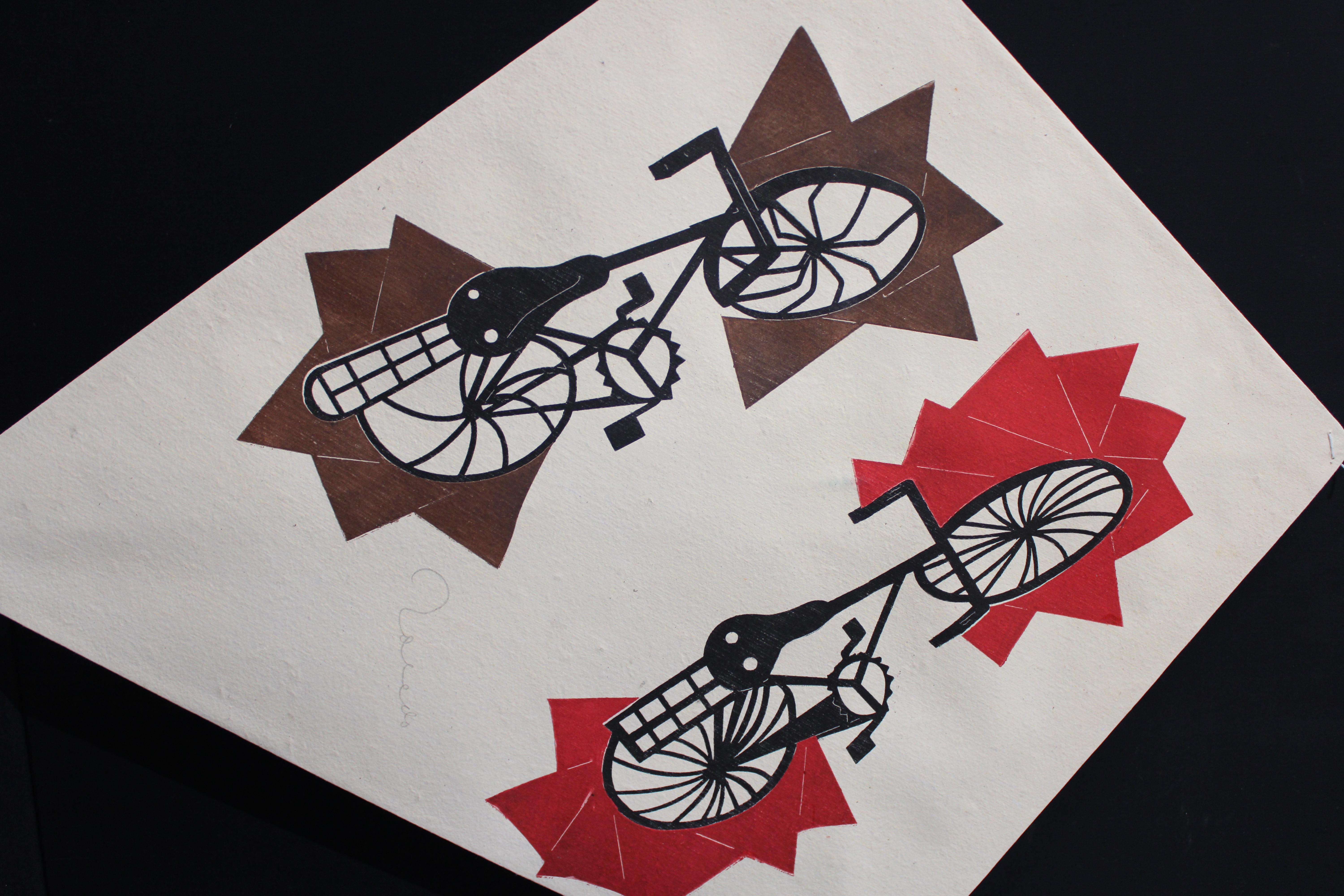 Francisco Toledo  Kite Bicycles FRAMED For Sale 5