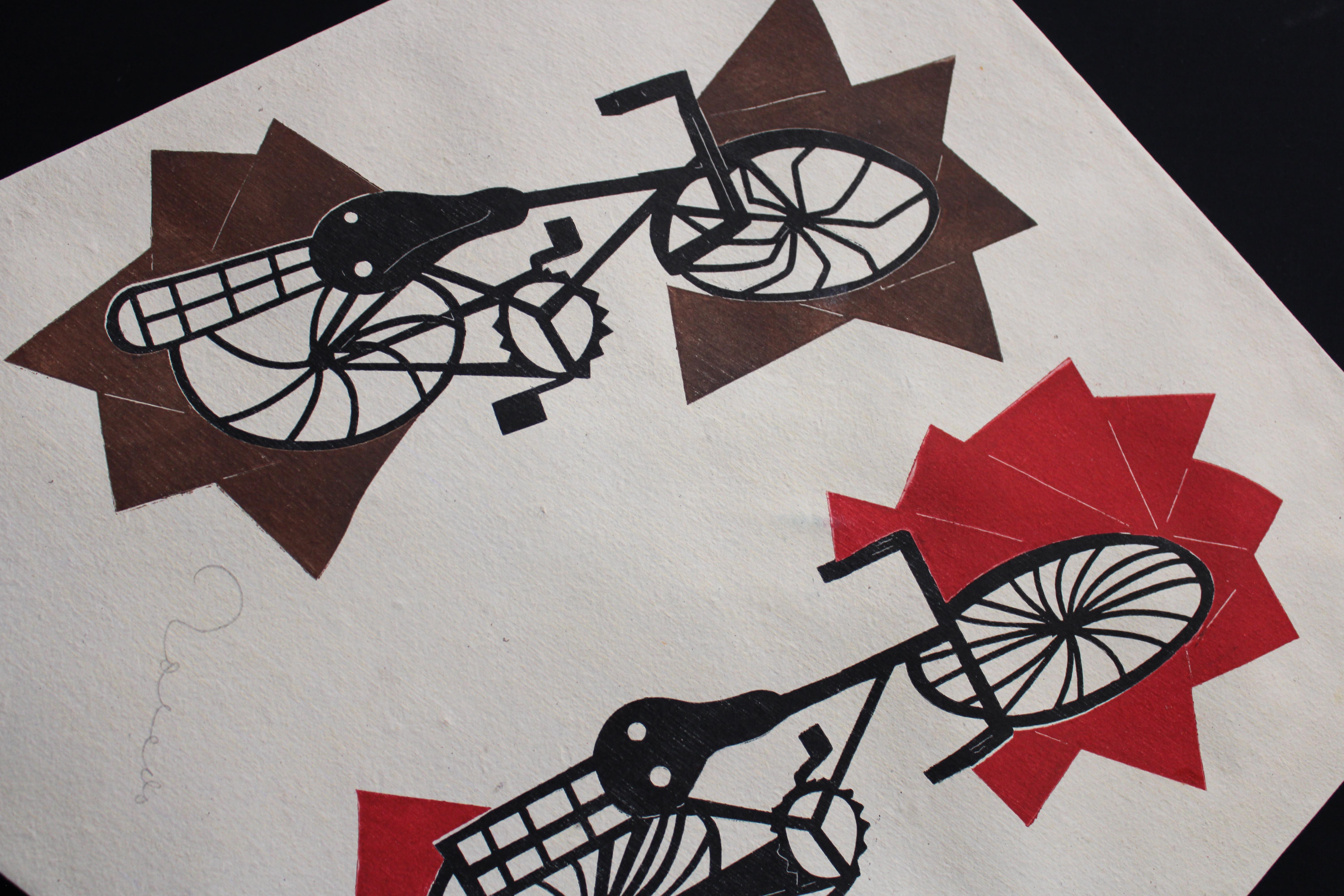 Francisco Toledo  Kite Bicycles FRAMED For Sale 6