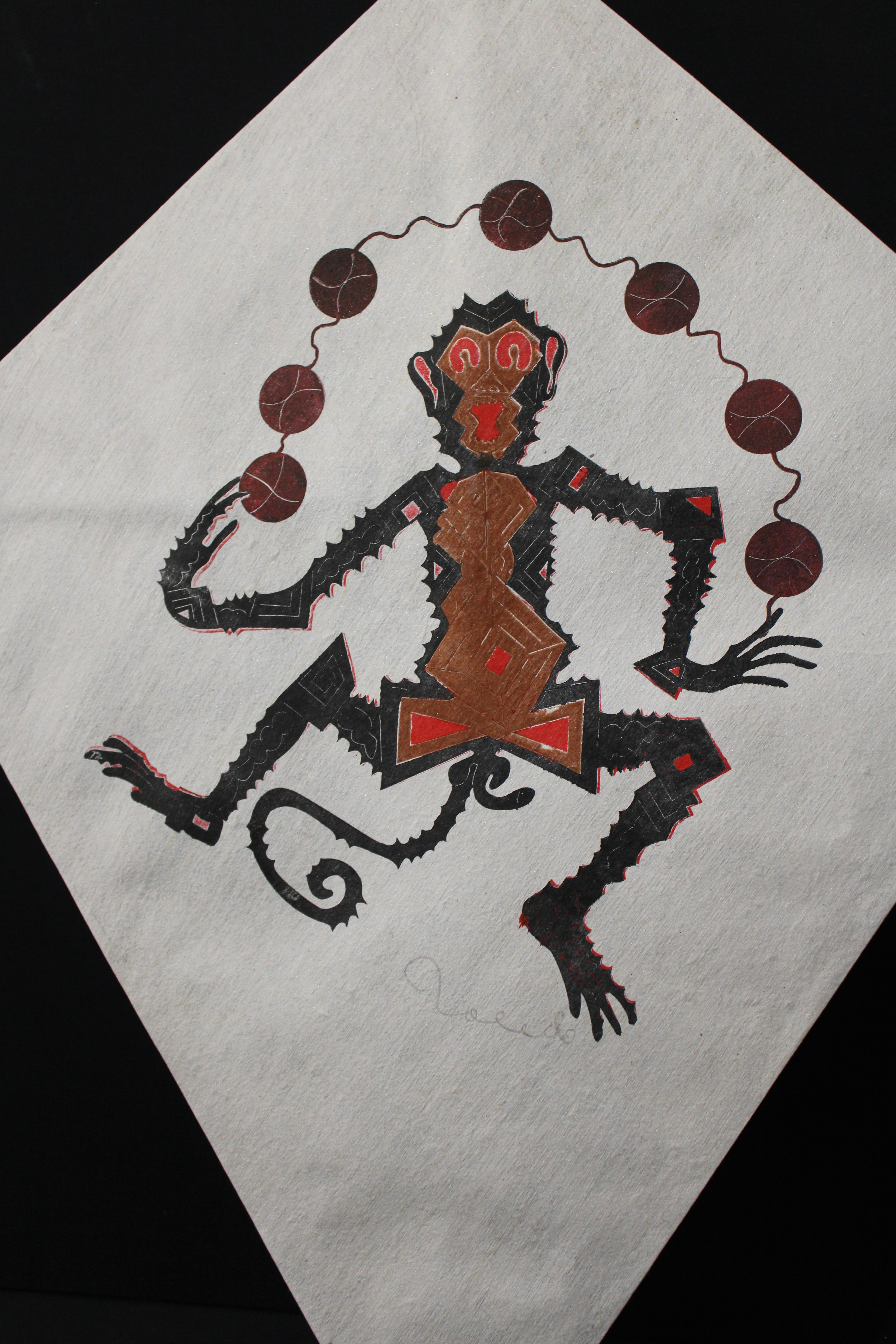 Francisco Toledo Kite Monkey FRAMED For Sale 2