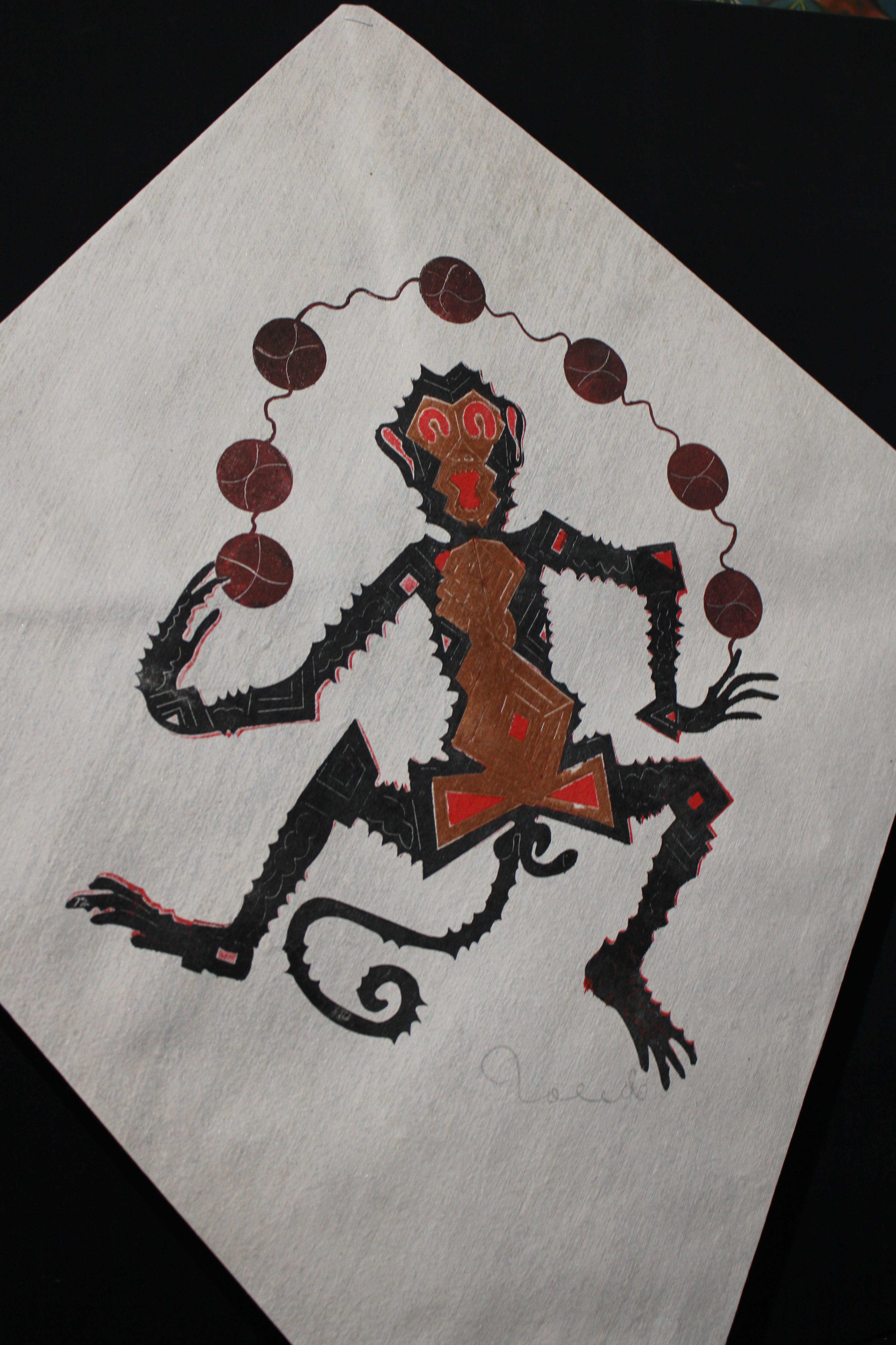 Francisco Toledo Kite Monkey FRAMED For Sale 3