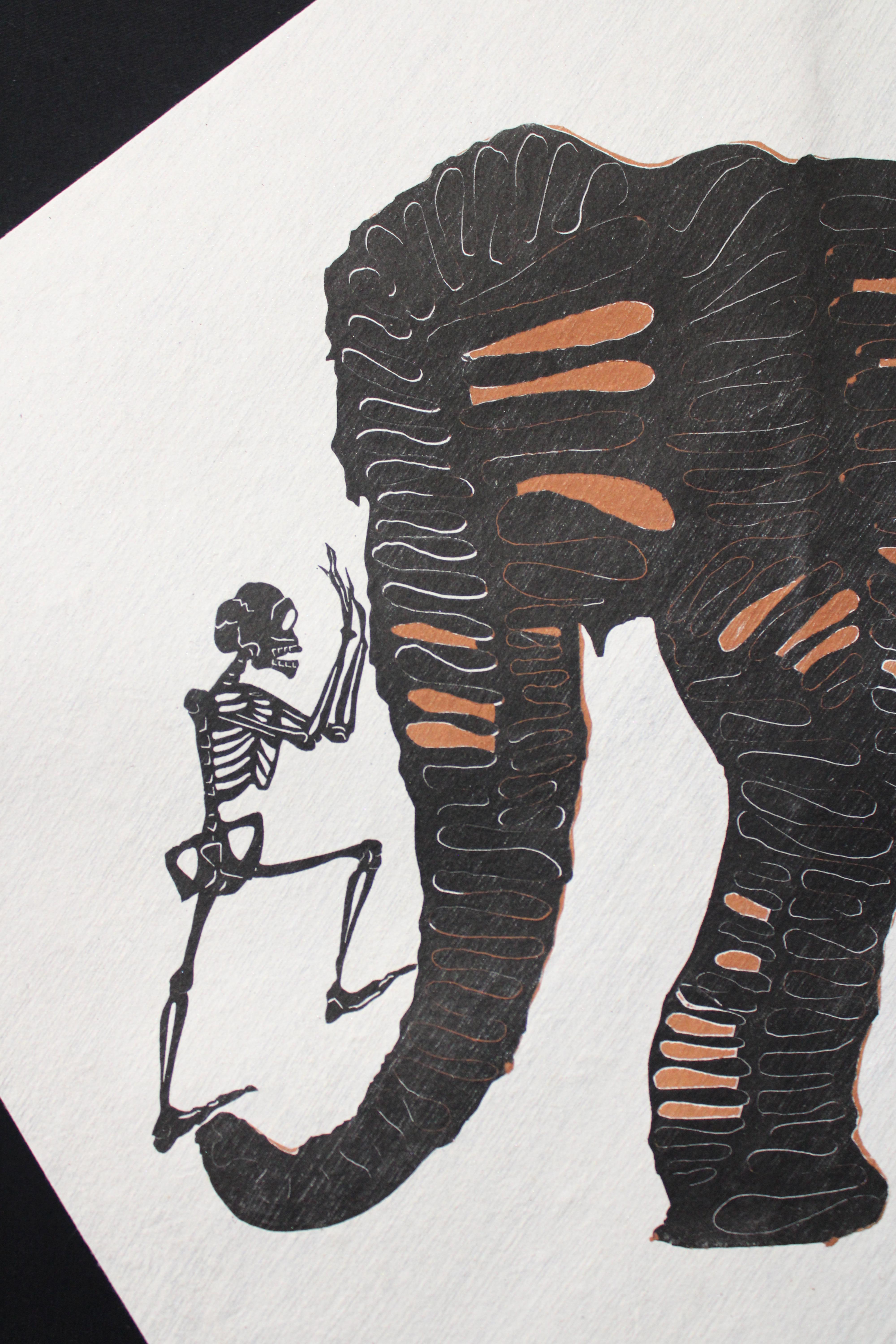 Francisco Toledo Calavera Elefante FRAMADO en venta 1