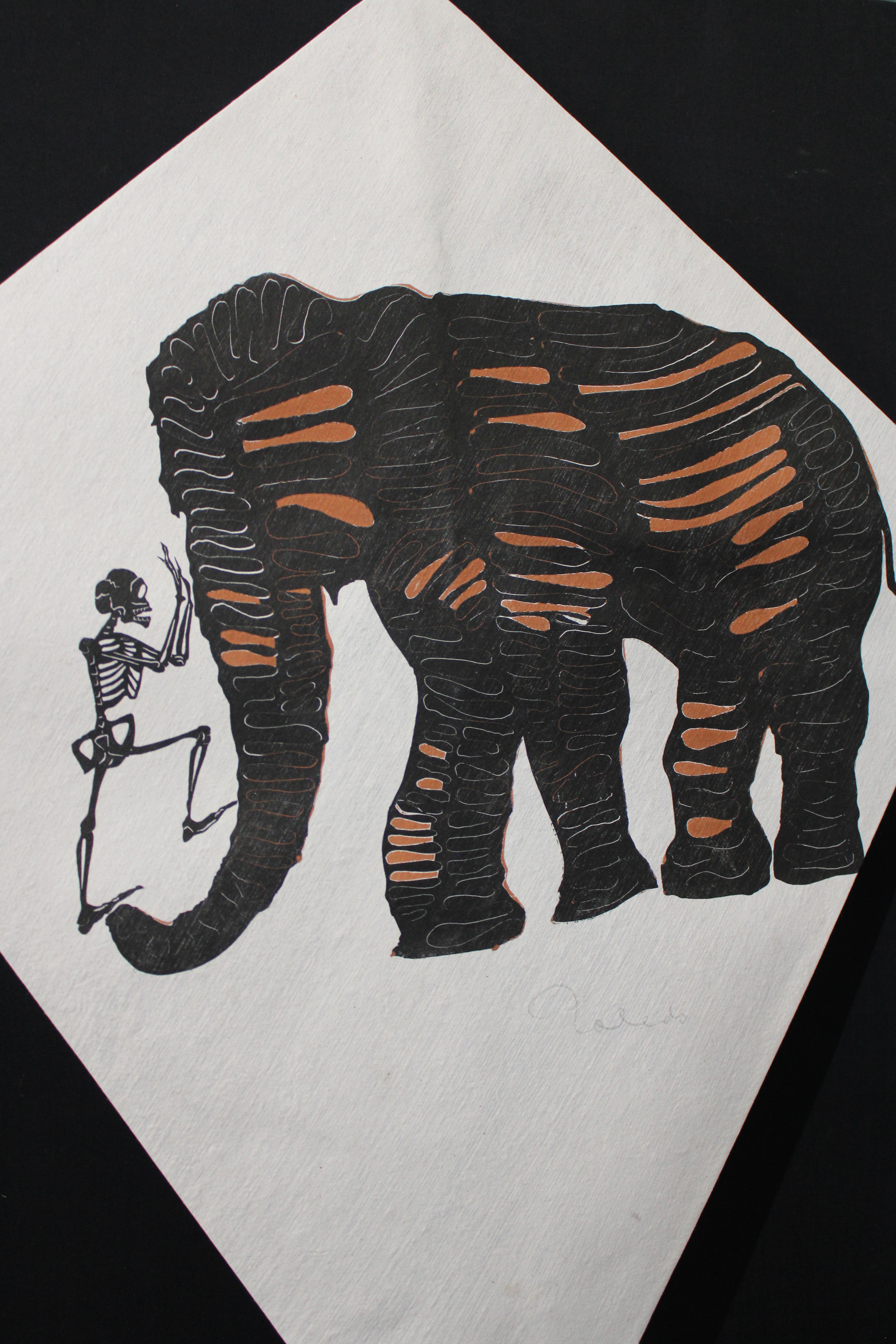 Francisco Toledo Calavera Elefante FRAMADO en venta 2
