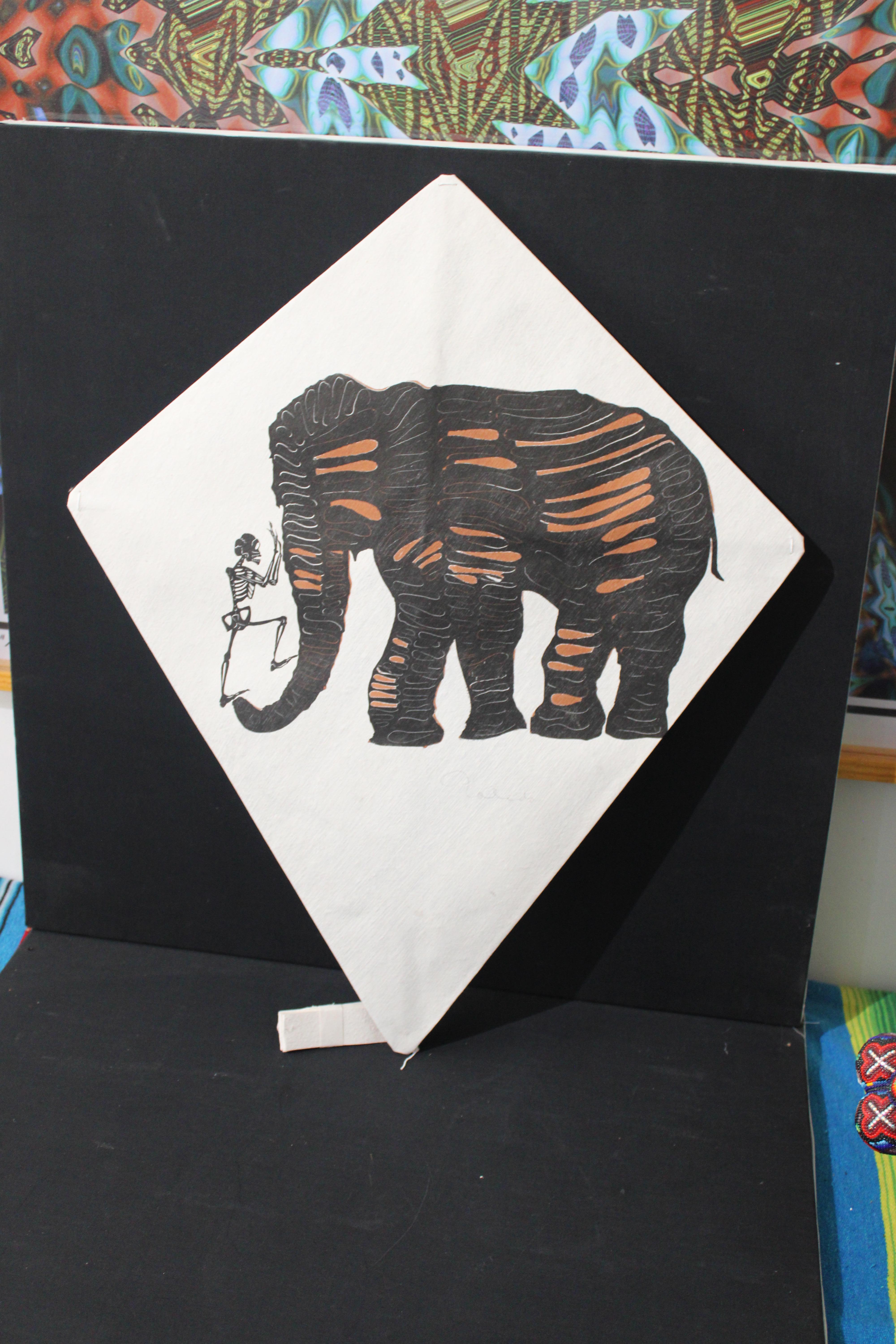 Francisco Toledo Calavera Elefante FRAMADO en venta 4