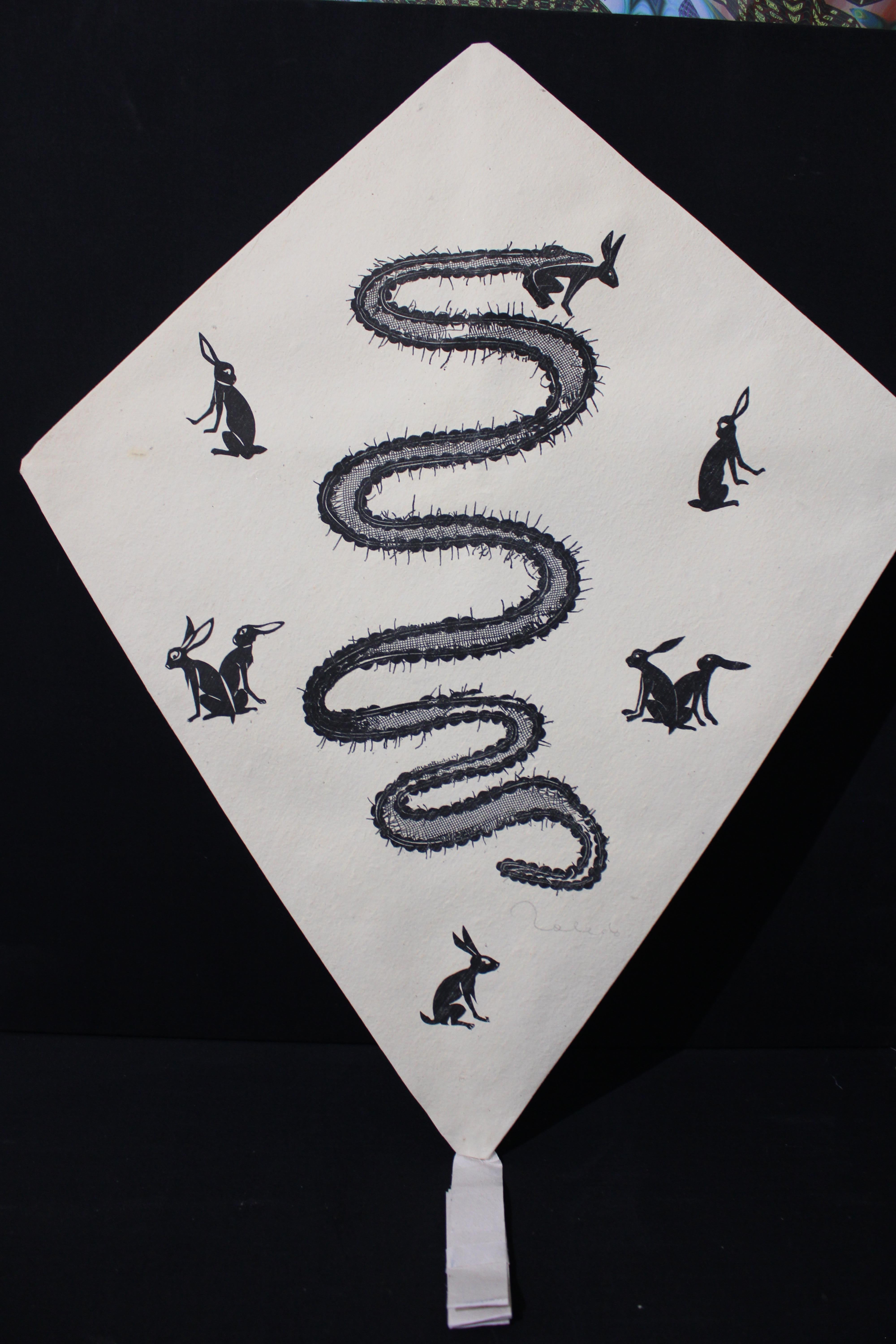 Francisco Toledo Kite Snake FRAMED For Sale 1