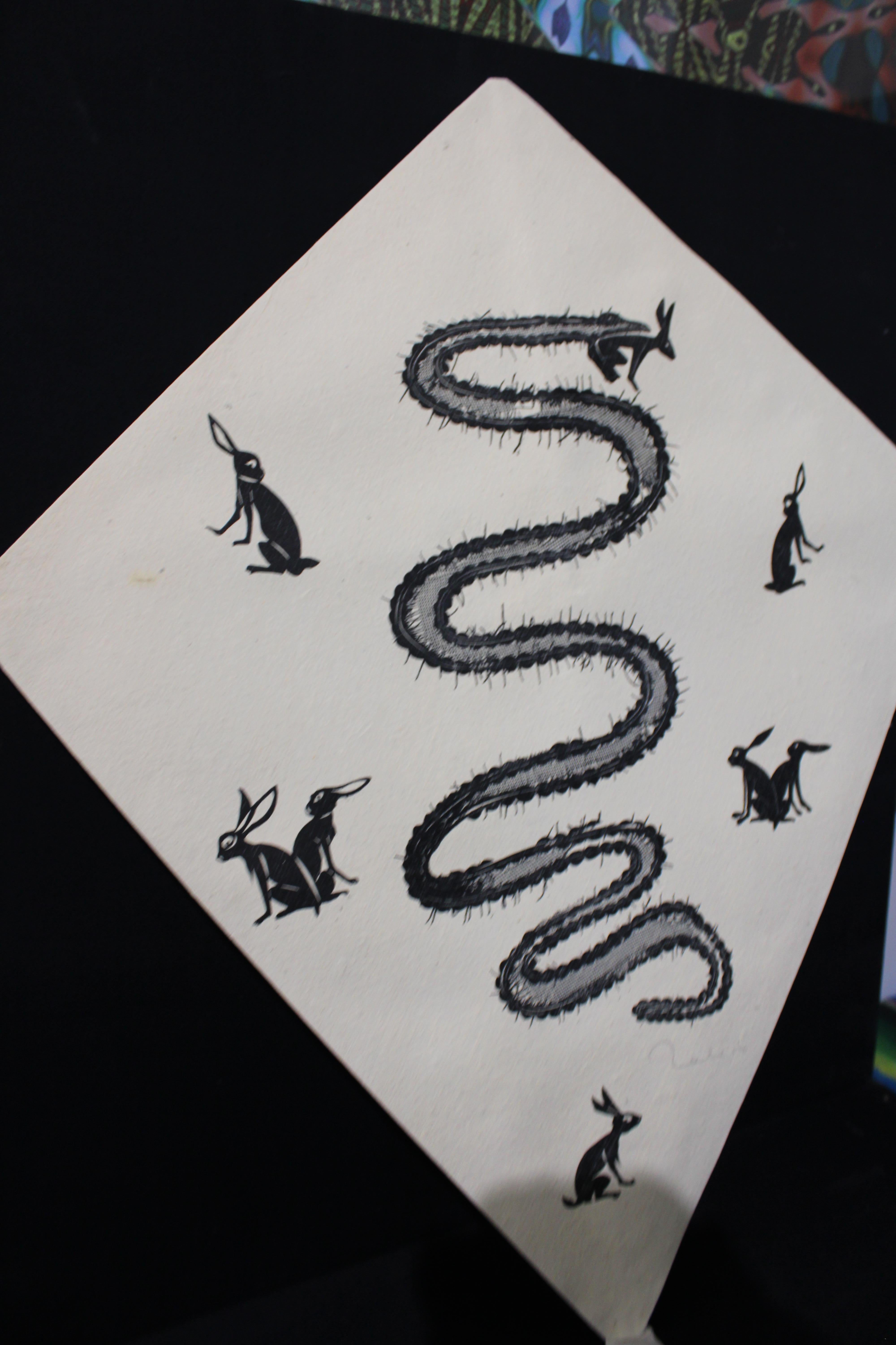 Francisco Toledo Kite Snake FRAMED For Sale 2