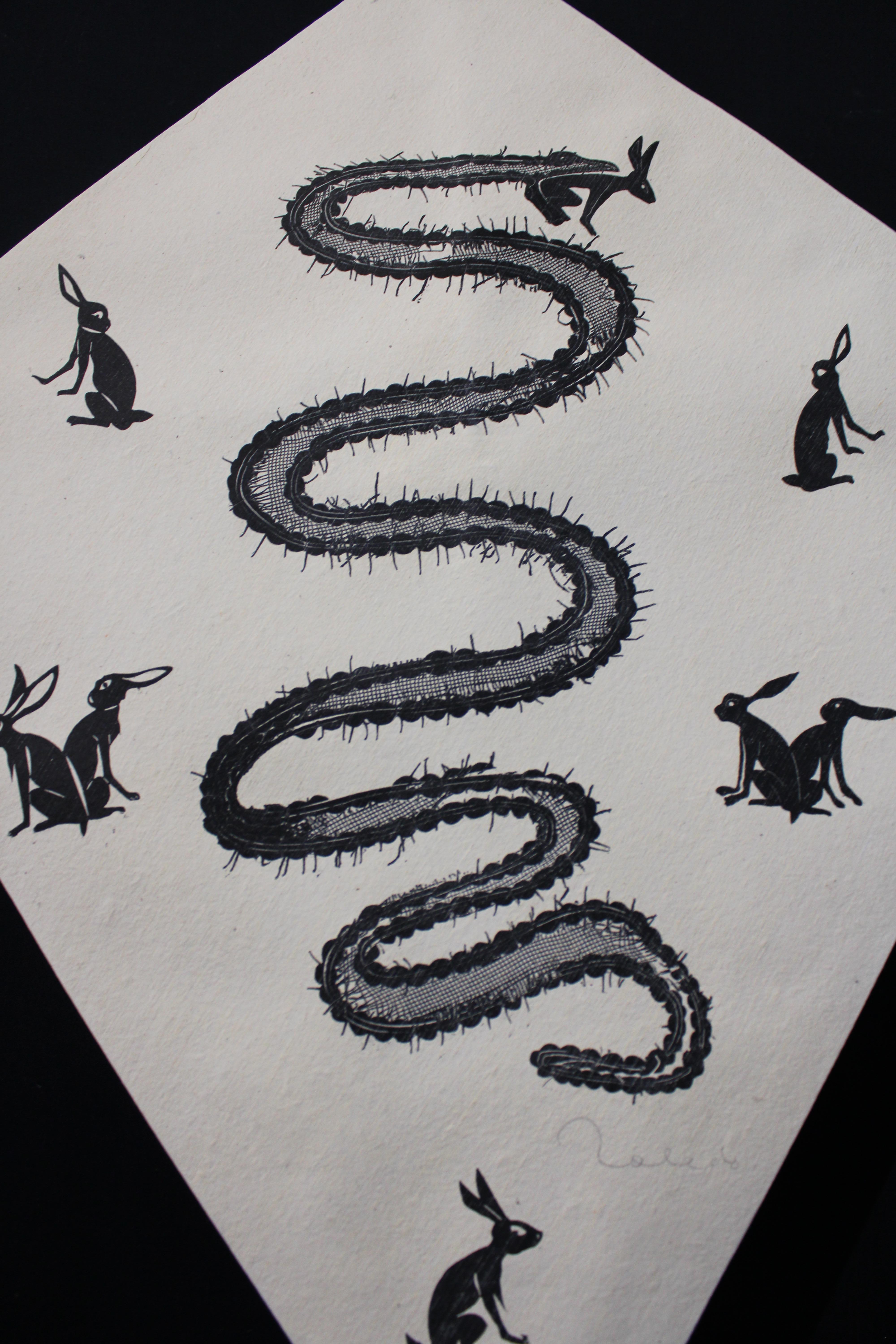 Francisco Toledo Kite Snake FRAMED For Sale 3