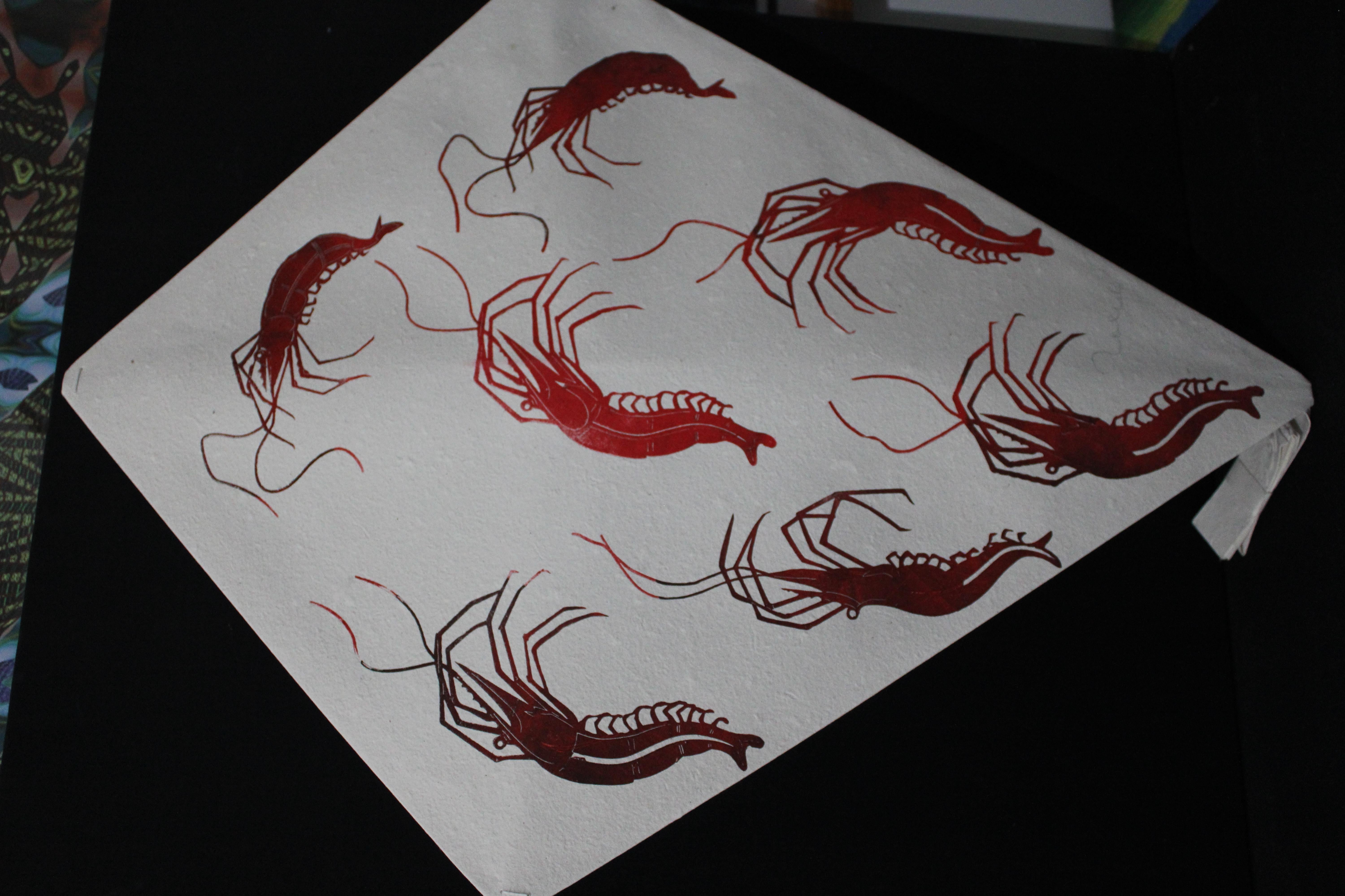 Toledo Kite Shrimp FRAMED For Sale 3