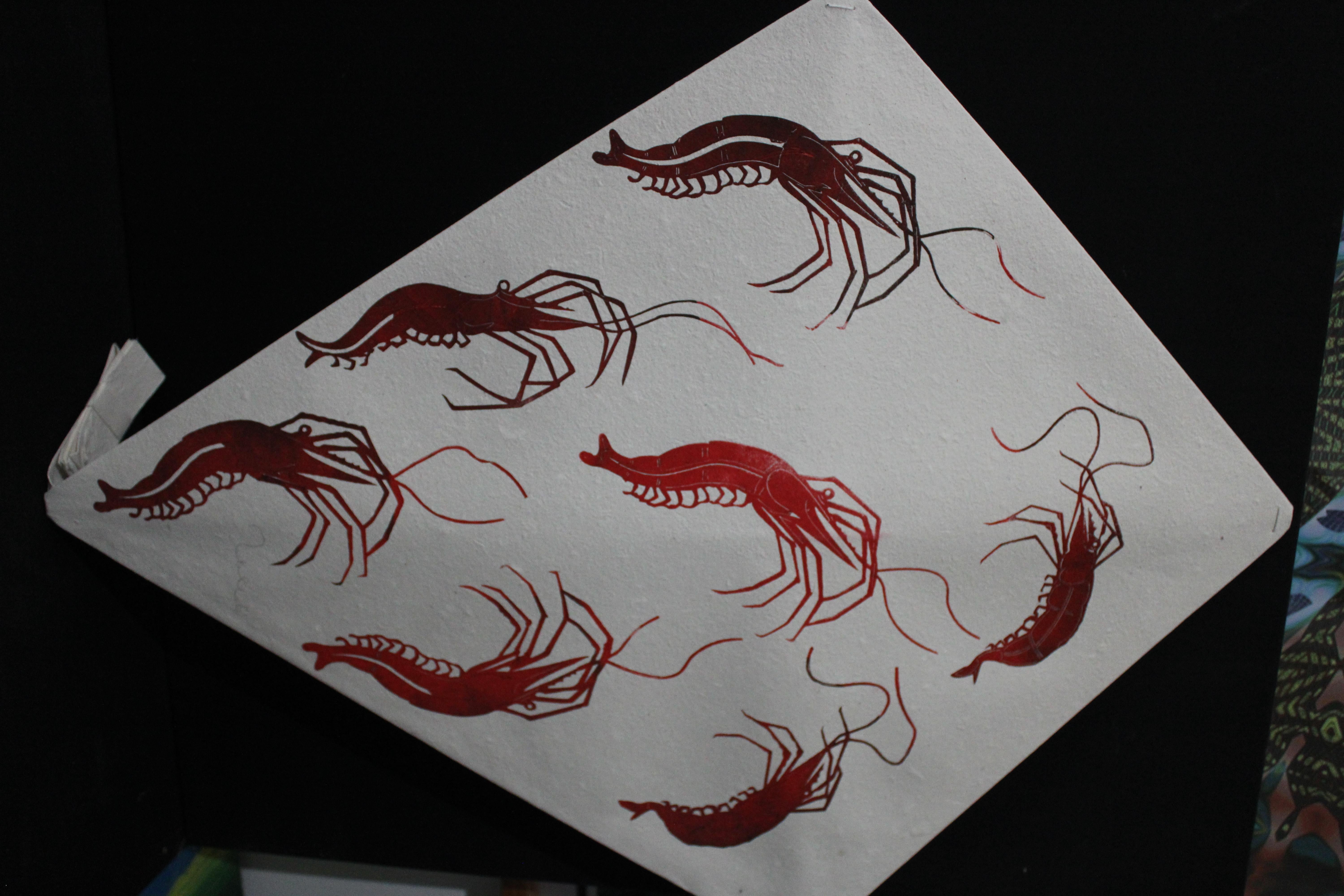 Toledo Kite Shrimp FRAMED For Sale 4