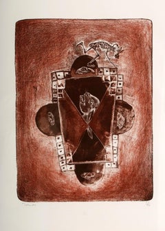 Vintage Mexican Artist ¨Juego de Conejos II¨signed limited edition original art print