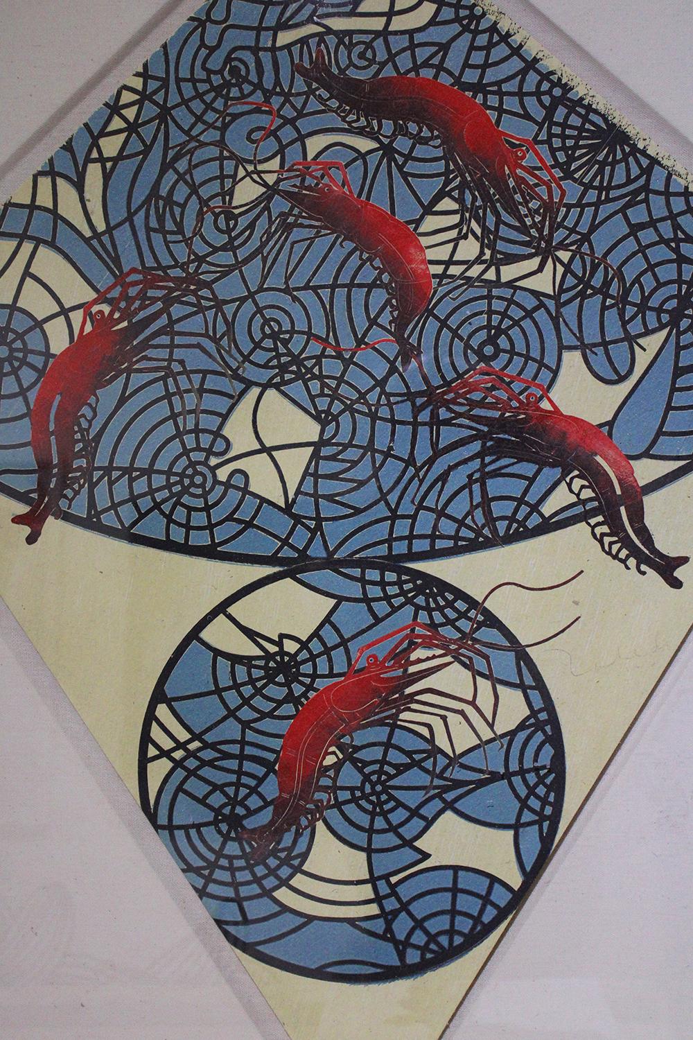 Papalote con Camarones - Contemporary Print by Francisco Toledo