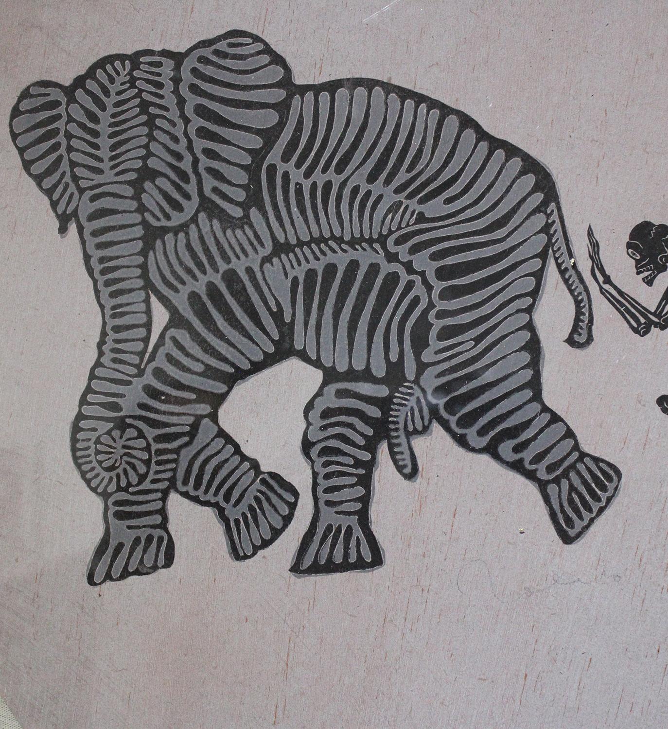 Papalote con Elefante y Esqueleto 2