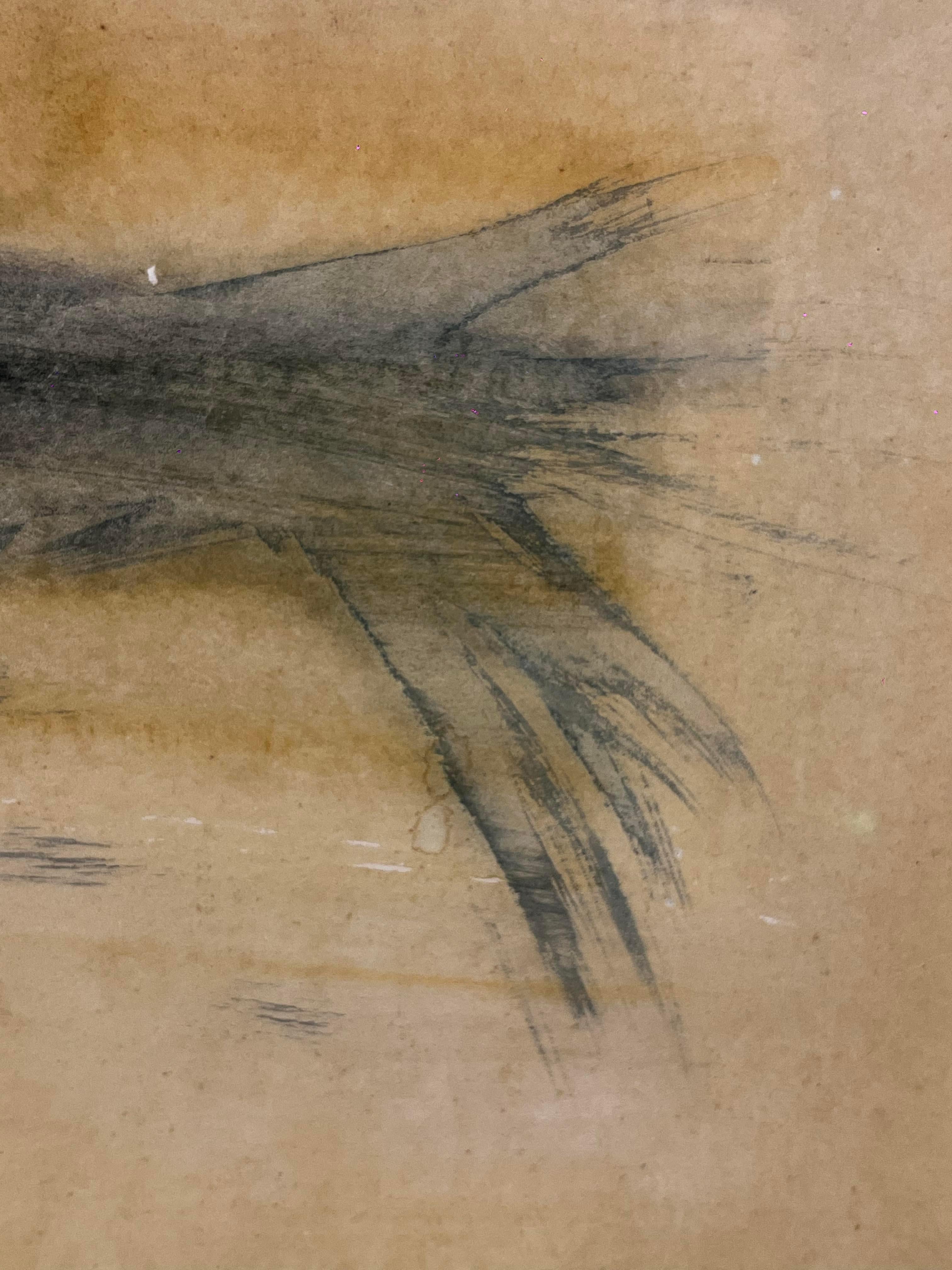 Dipinto a mano Francisco Toledo Acquerello su carta Pittura di uccelli in vendita