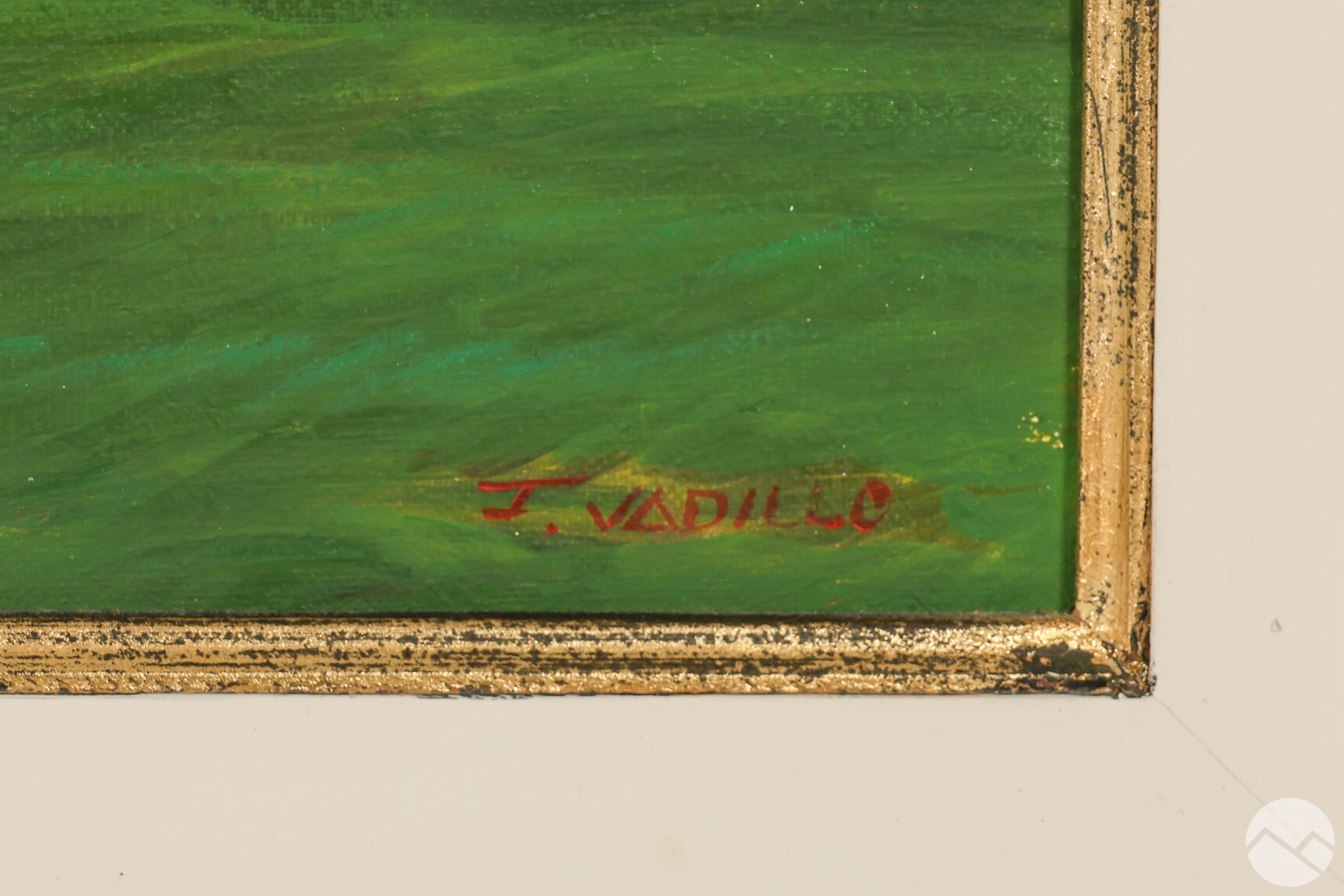 La Casa del Club (Caracas Country Club) - Painting Contemporáneo de Francisco Vadillo