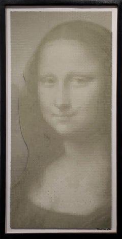 "Mona Lisa" Contemporary 3D Pop Art Inspired Pixelated Portrait Painting