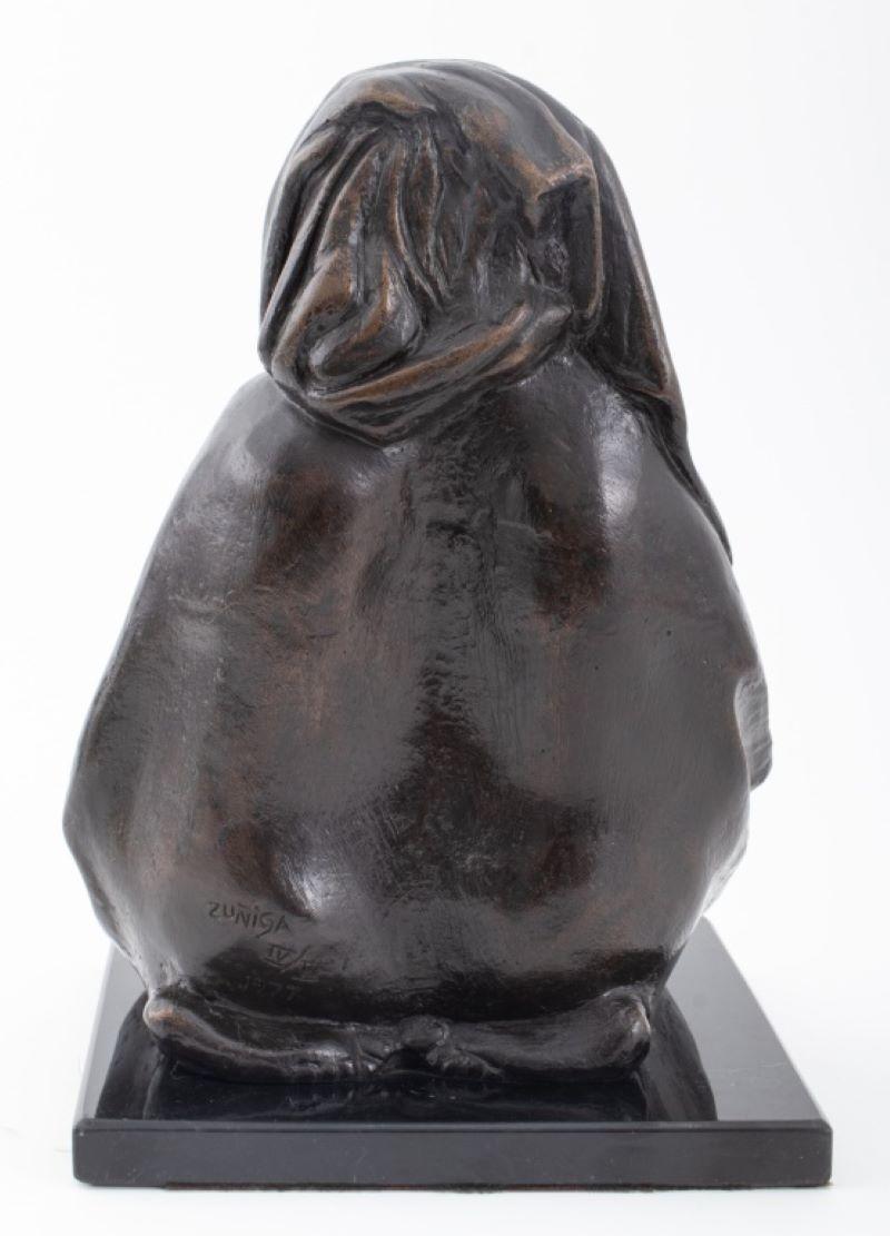 Patiné Sculpture en bronze 