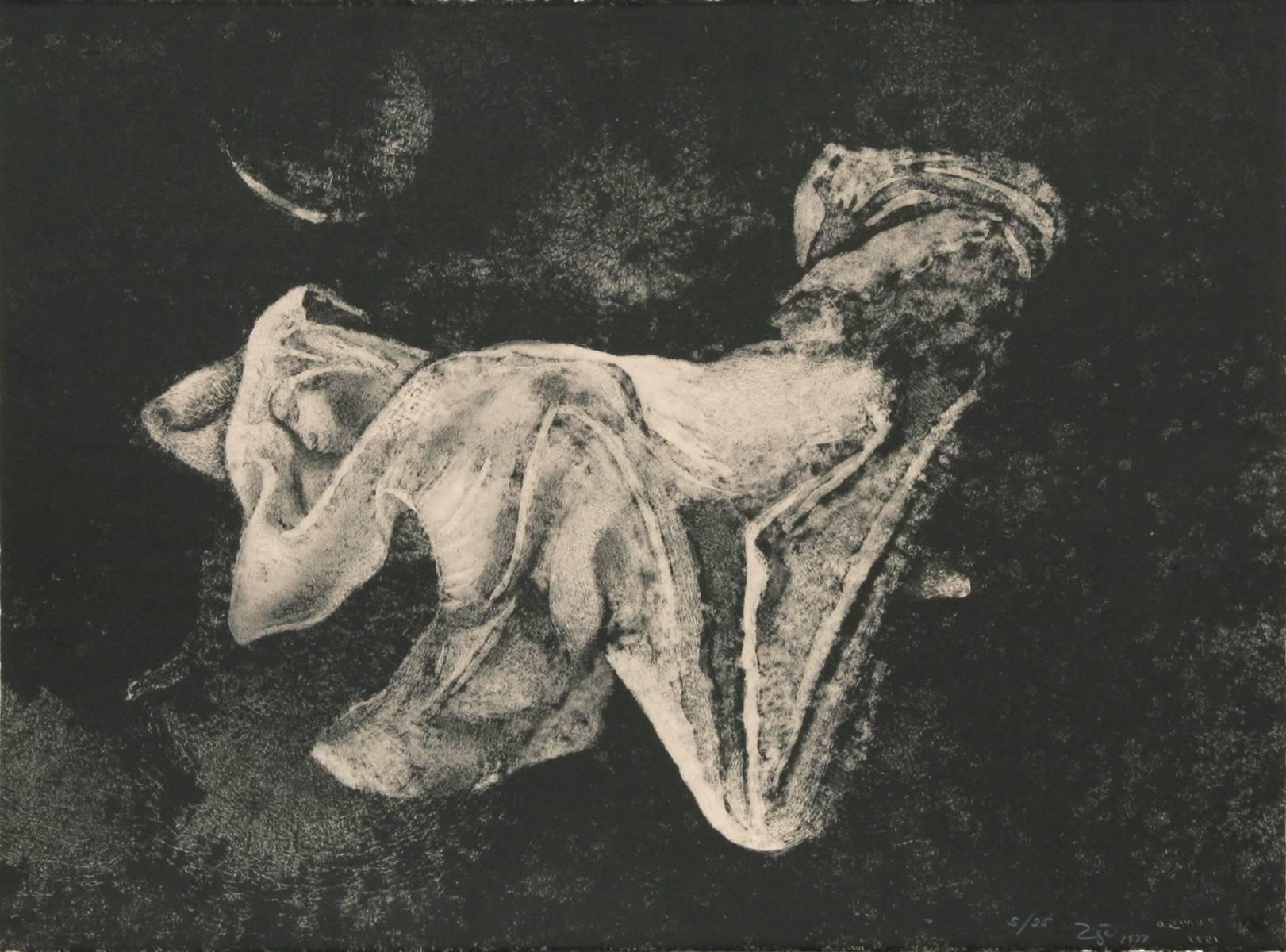 Francisco Zúñiga Figurative Print - El Sueno, Lithograph by Francisco Zuniga