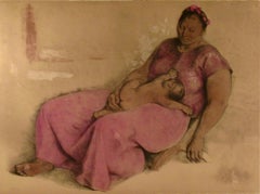 "Madre Juchiteca" Large original color lithograph.