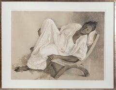 Mujer Reclinada, Lithograph by Francisco Zuniga 1977