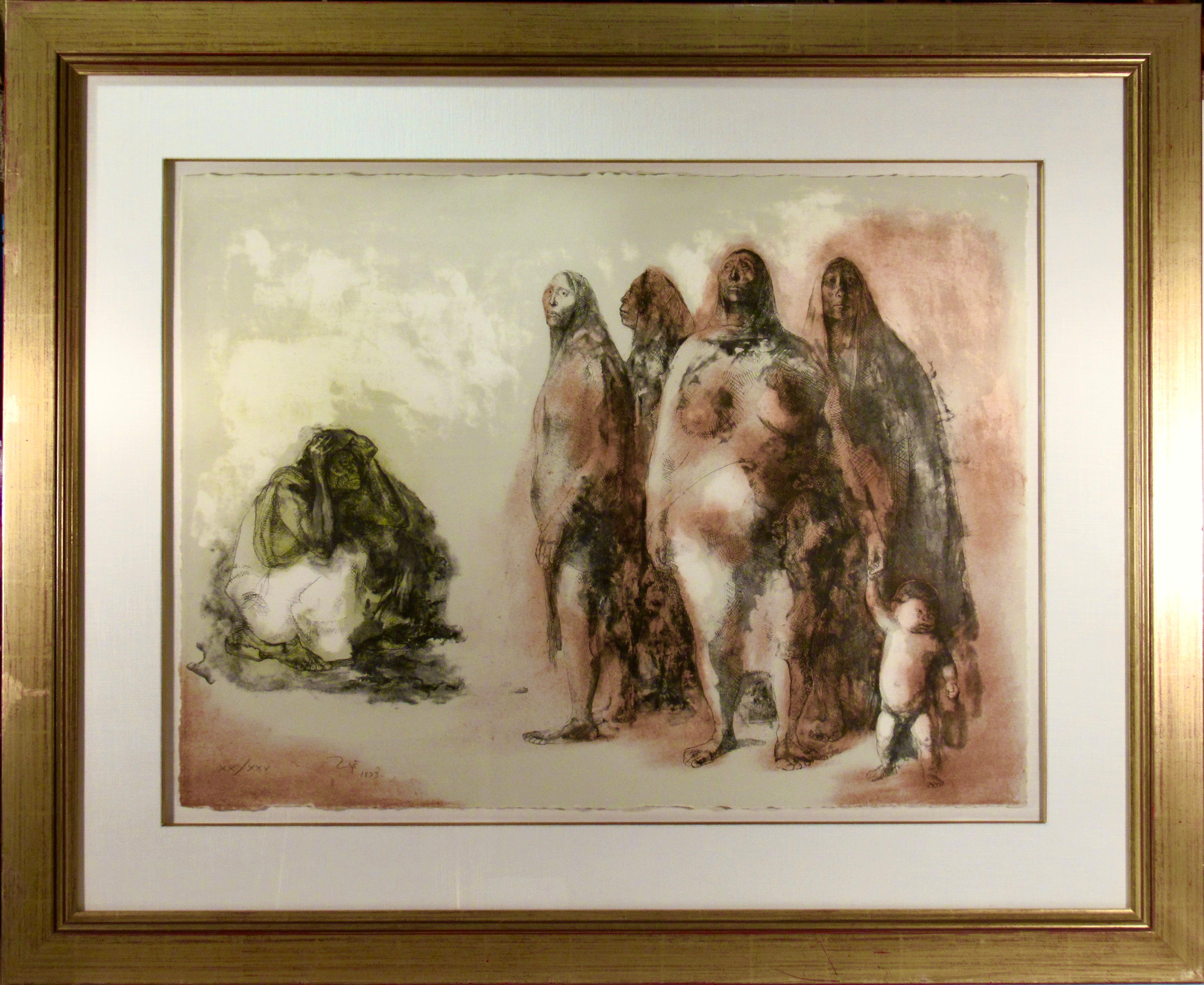 Figurative Print Francisco Zúñiga - Mujeres du Mexique