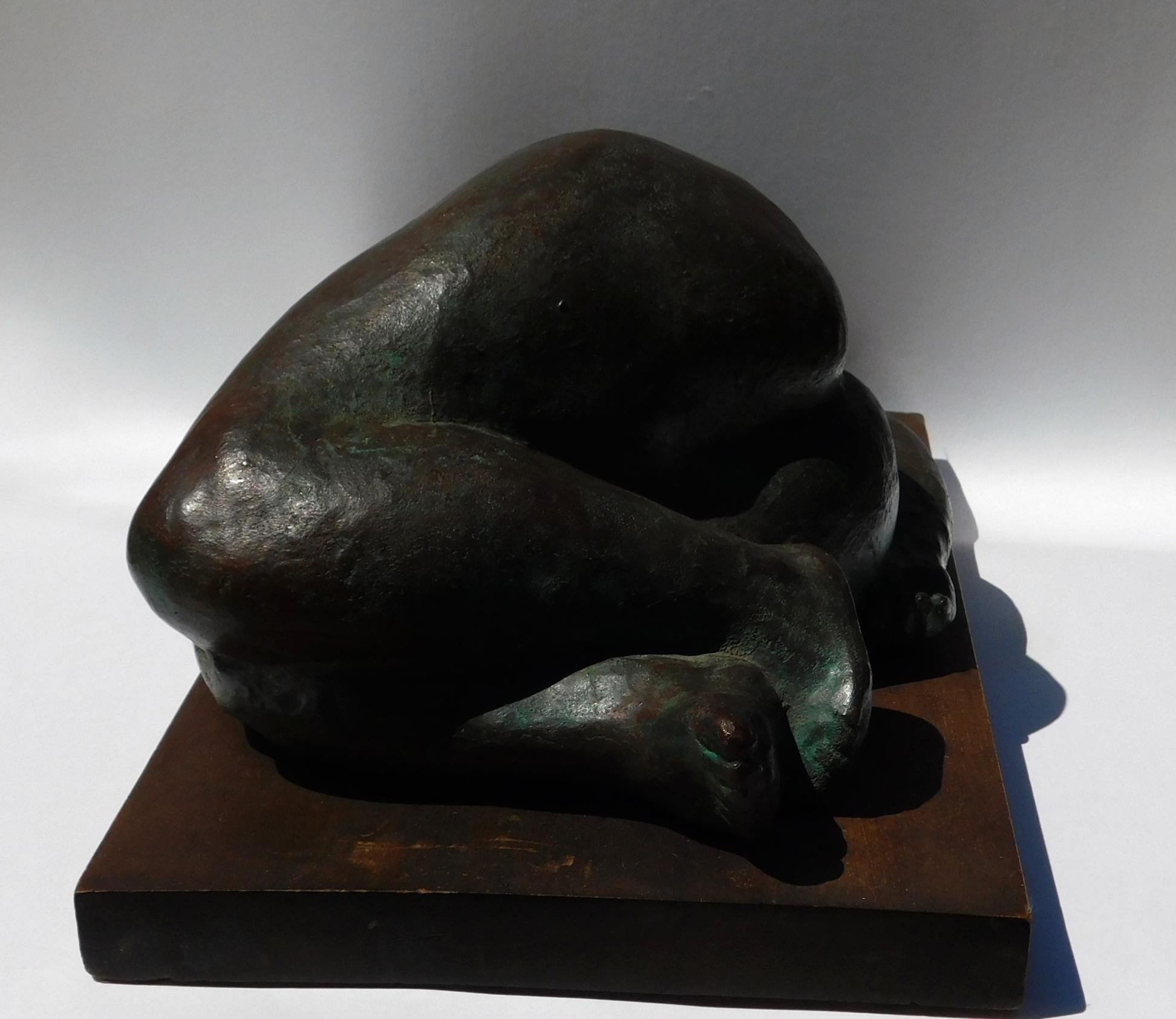 Francisco Zuniga Escultura de bronce, 1964, 