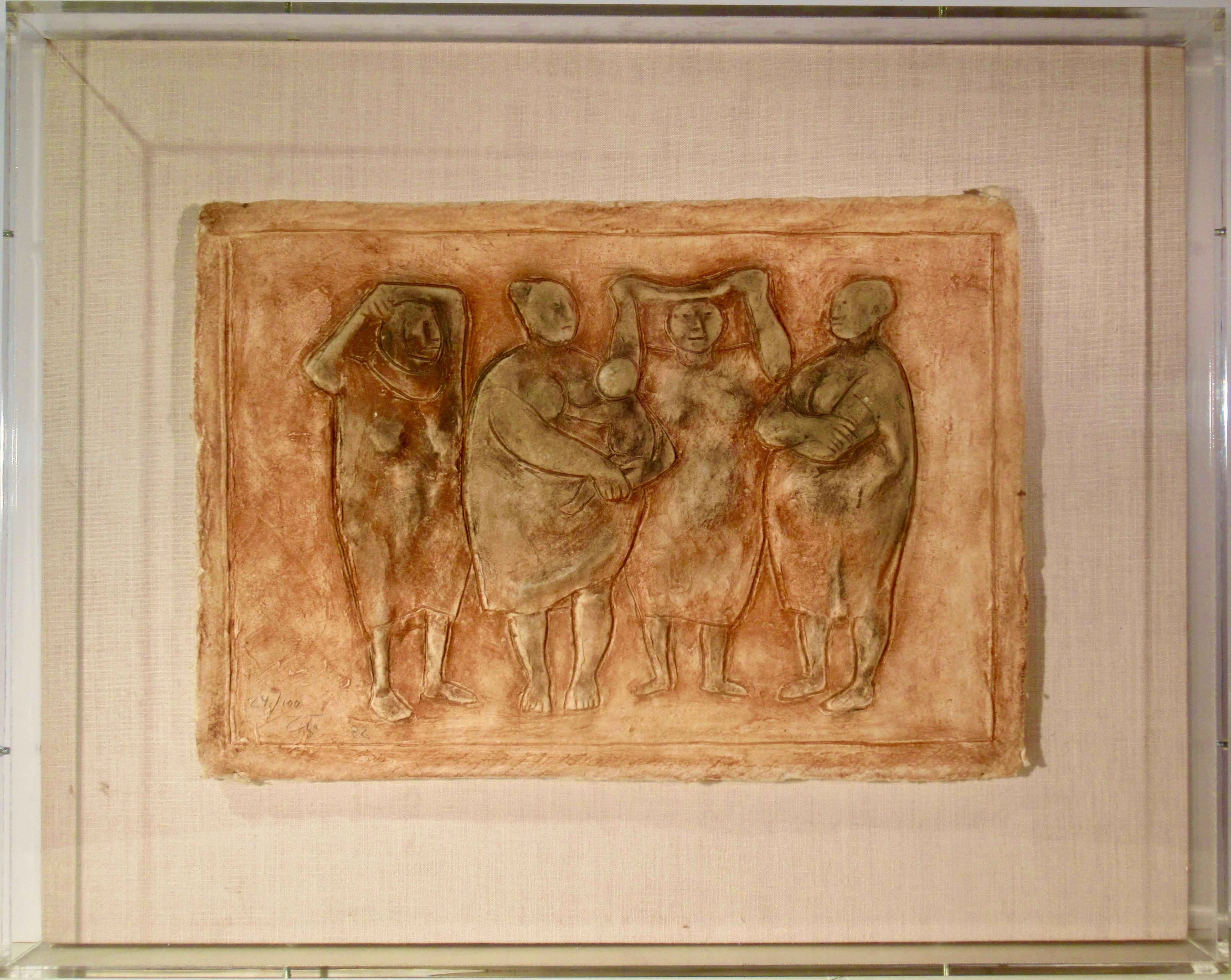 Francisco Zúñiga Figurative Sculpture - Grupo