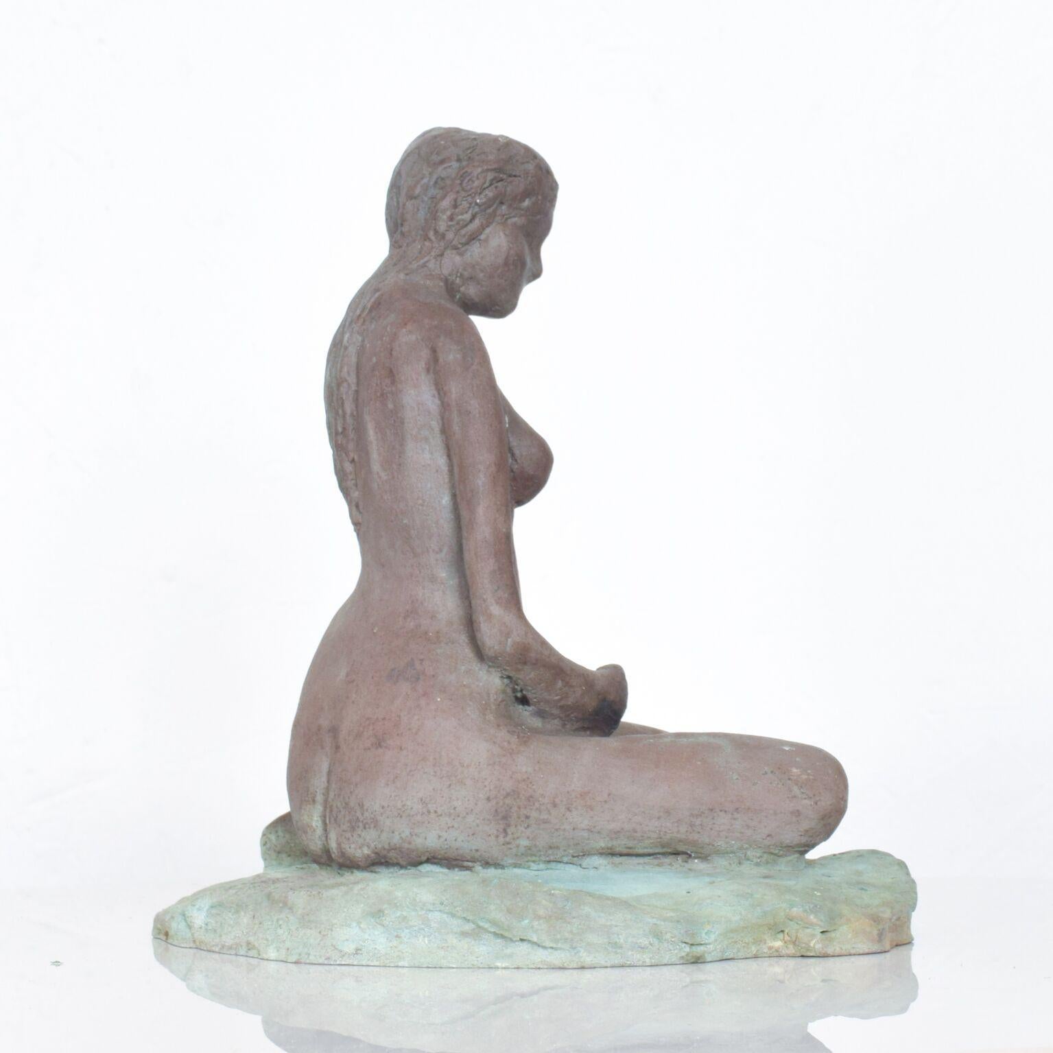 Late 20th Century 1970s Sculpture Nude Female in Cast Bronze by Mexican Sculptor
