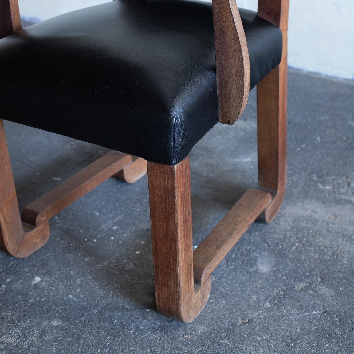 Francisque Chaleyssin Art Déco Chair, Circa 1930s, France In Good Condition For Sale In Edogawa-ku Tokyo, JP