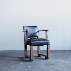 Francisque Chaleyssin Art Déco Chair, Circa 1930s, France