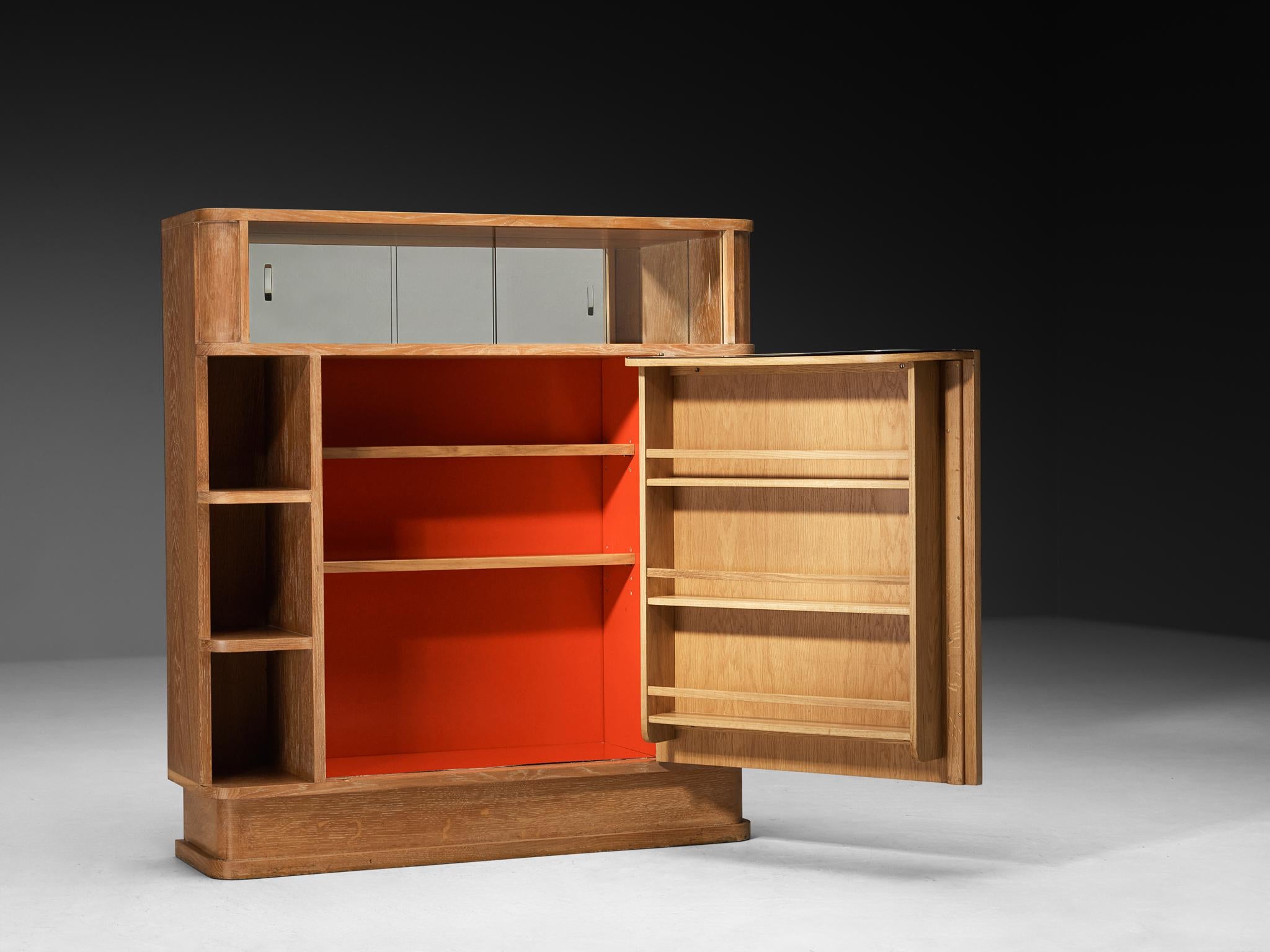 Mobile Francisque Chaleyssin in stile Art Déco francese in Oak cerato In condizioni buone in vendita a Waalwijk, NL