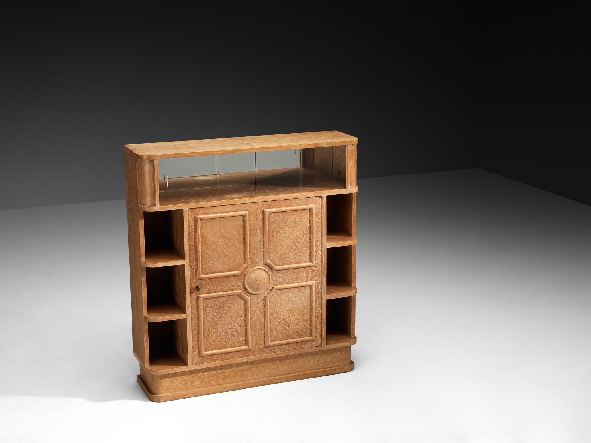 Formica Mobile Francisque Chaleyssin in stile Art Déco francese in Oak cerato in vendita