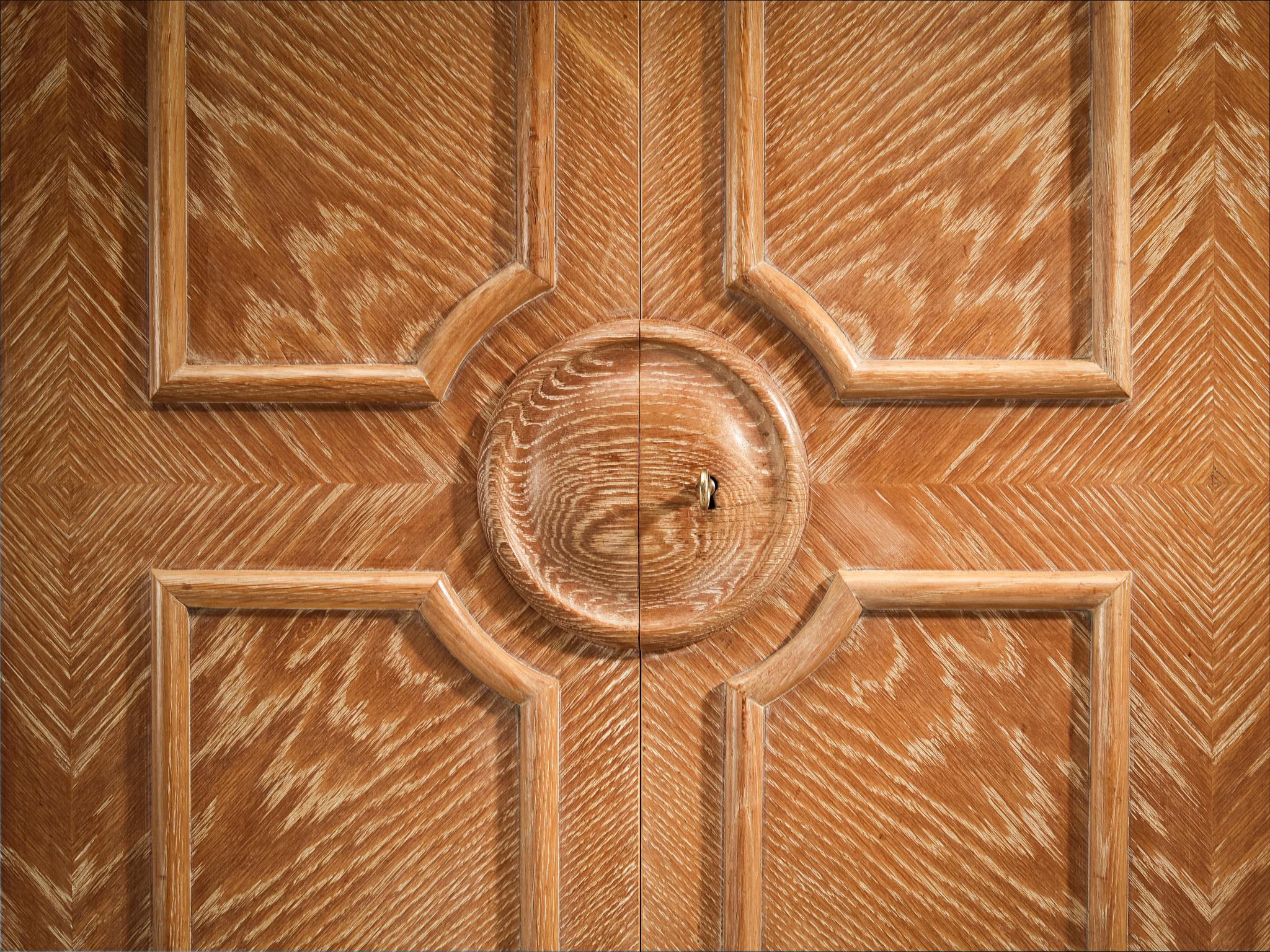 Credenza Francisque Chaleyssin in stile Art Déco francese, in Oak cerato In condizioni buone in vendita a Waalwijk, NL