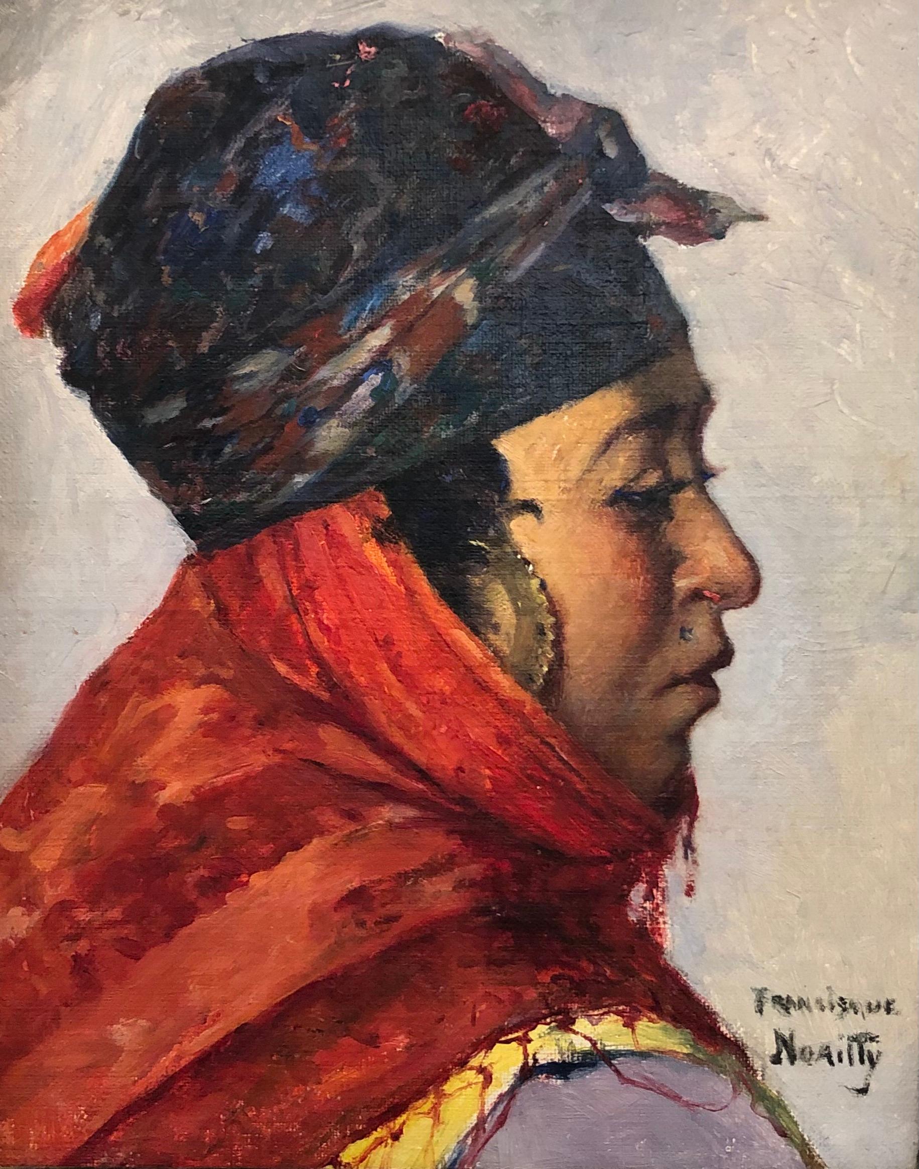 Francisque Noailly Portrait Painting - North African woman
