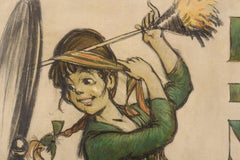 Peinture - projet d'affiche pour le mode français