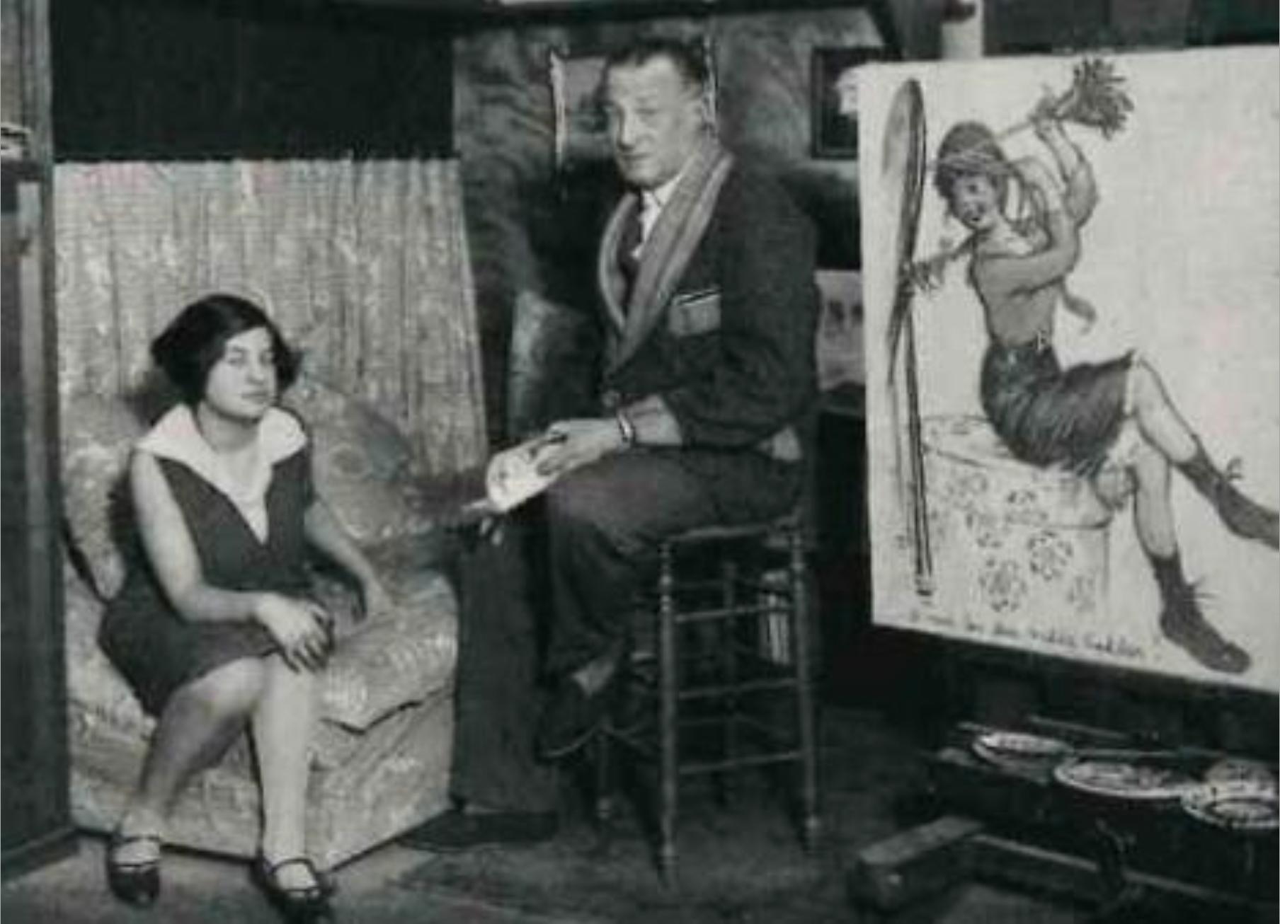 Pittura - Progetto di poster per la modalità francese in vendita 1