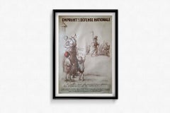 1915 original poster by Francisque Poulbot - National Defense Loan