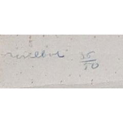 Original lithograph by Poulbot of a scene from the first world war. This lithogr