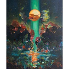 Los Grandes Lagos. Pintura abstracta, Textura, Colorido, Arte polaco