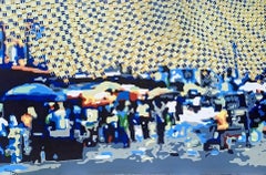 Ambiance de rue Ivoirienne (Acrylic Painting)