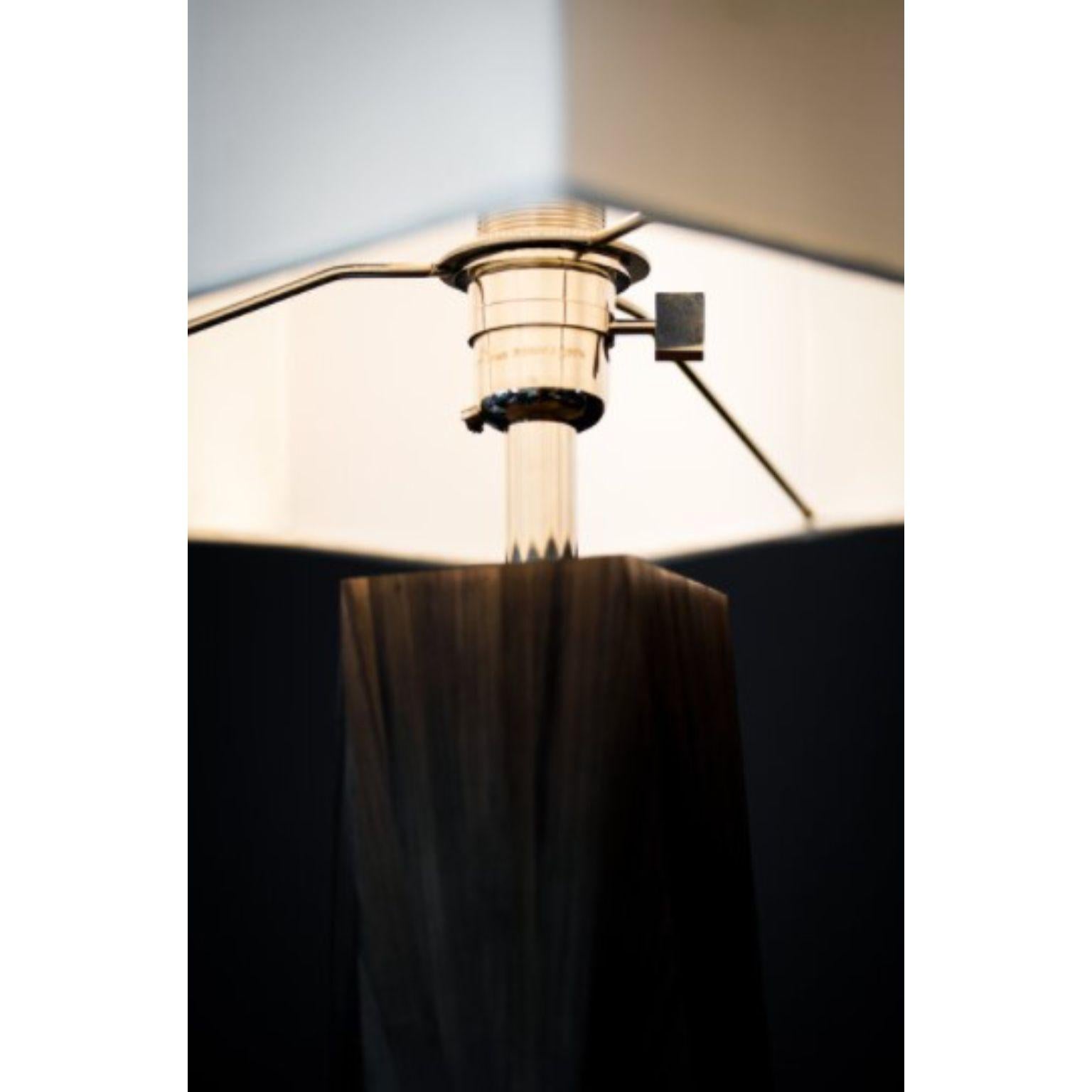 American Franck Black Table Lamp by Pierre-Axel Coulibeuf