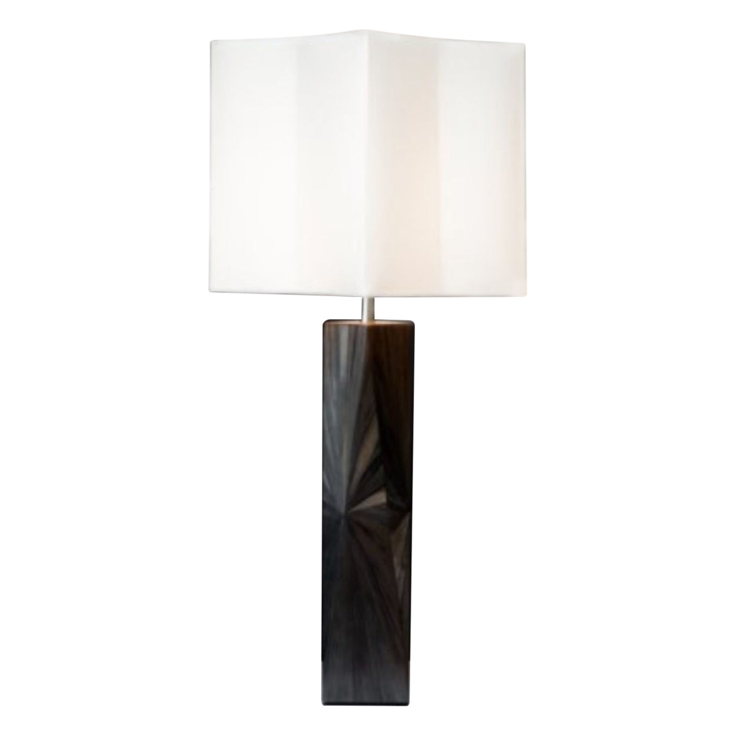 Franck Black Table Lamp by Pierre-Axel Coulibeuf For Sale