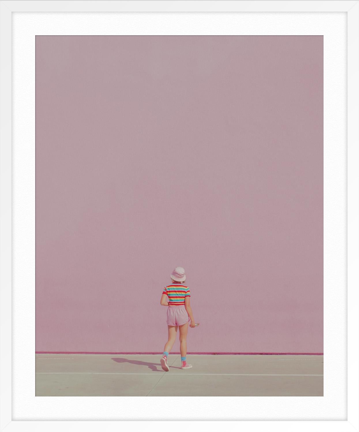Pink Melrose - Brown Figurative Photograph by Franck Bohbot